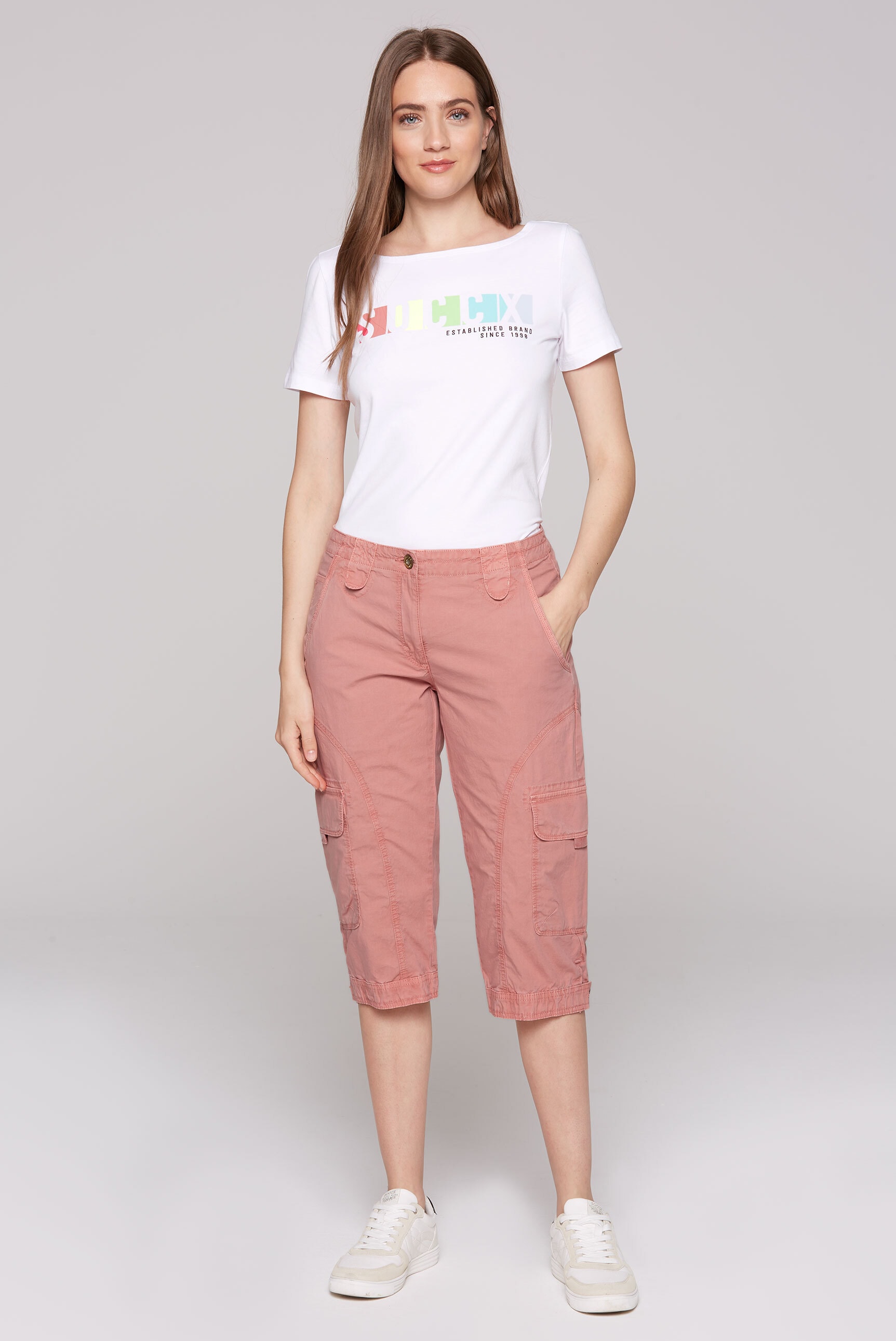 SOCCX Shorts, mit aufgesetzten Taschen vorne