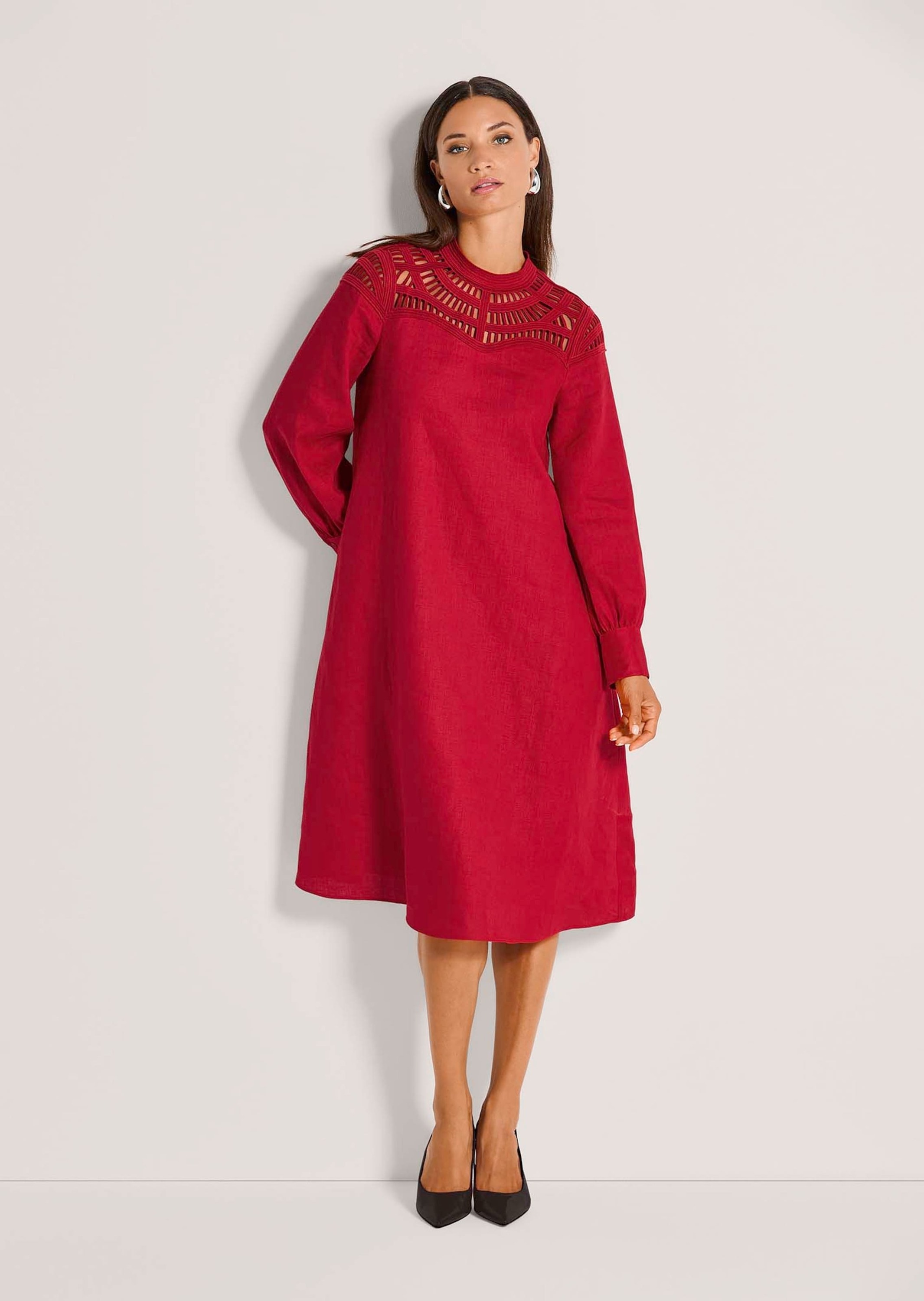 Madeleine Summer Dress Lace Red 36 2
