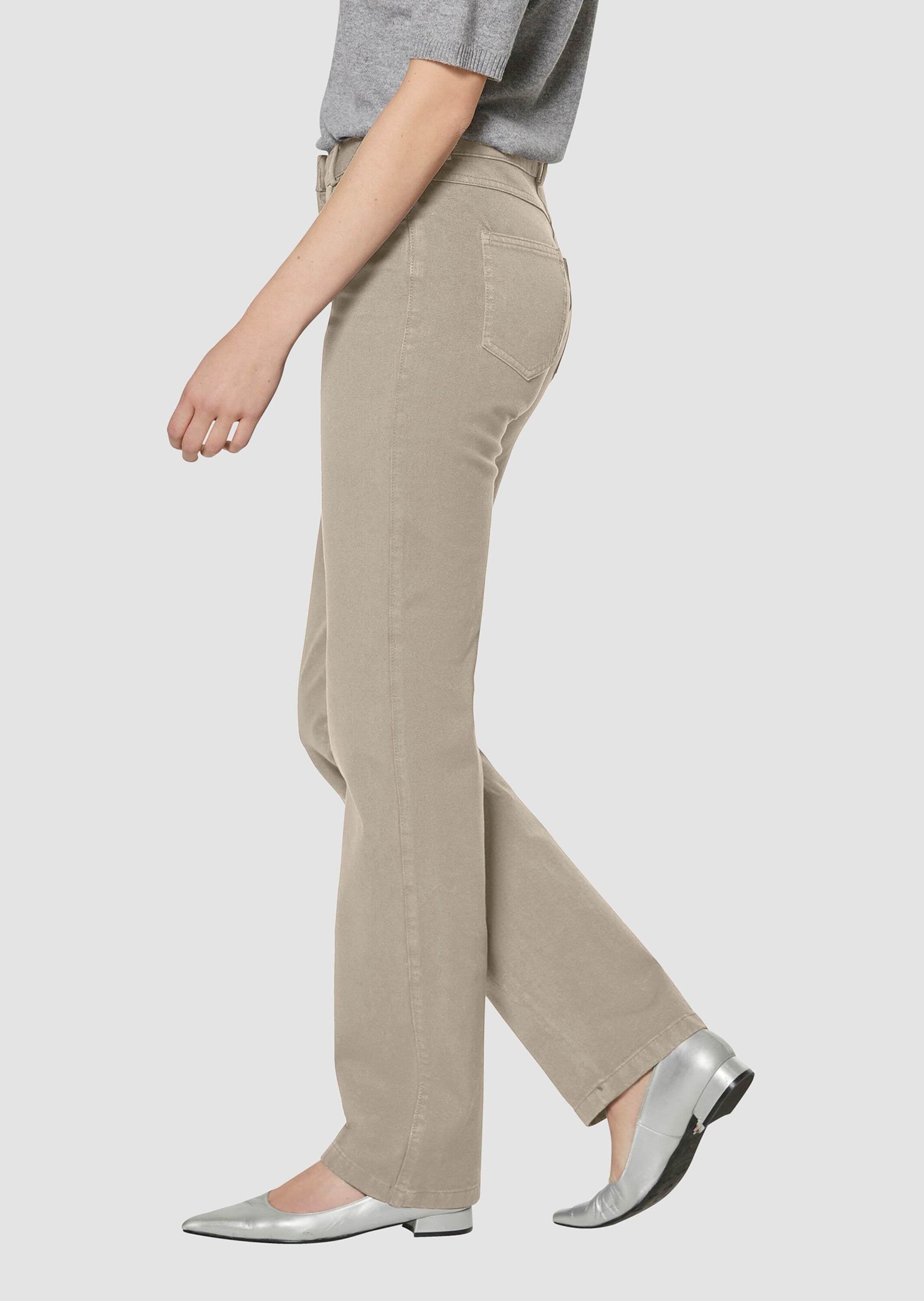 MADELEINE Regular-fit-Jeans »M-Jeans, weit M-Jeans in gerader Form mit Logo-Stickerei«