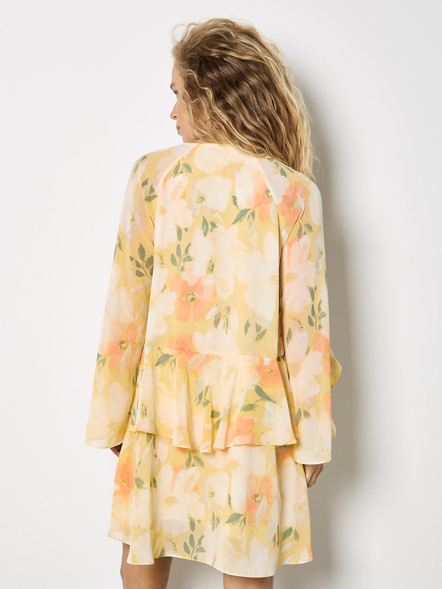 Apricot Minikleid »Minikleid« mit Rüschen