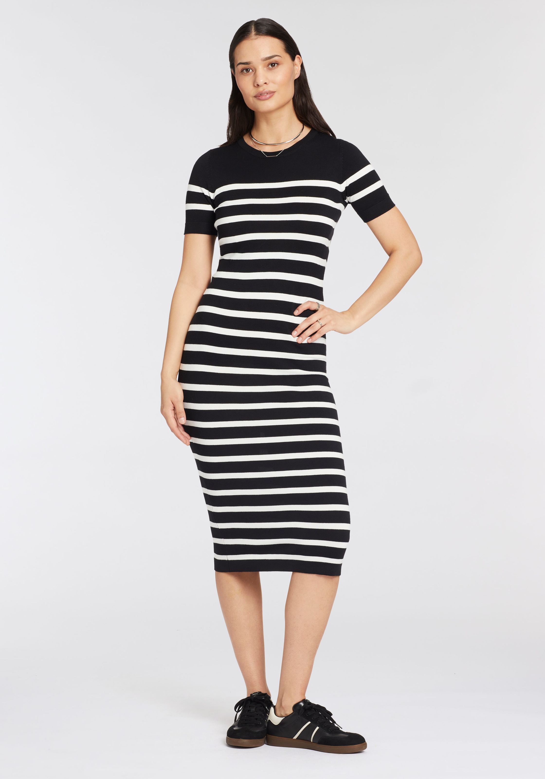 HECHTER PARIS Strickkleid, mit Streifen günstig online kaufen