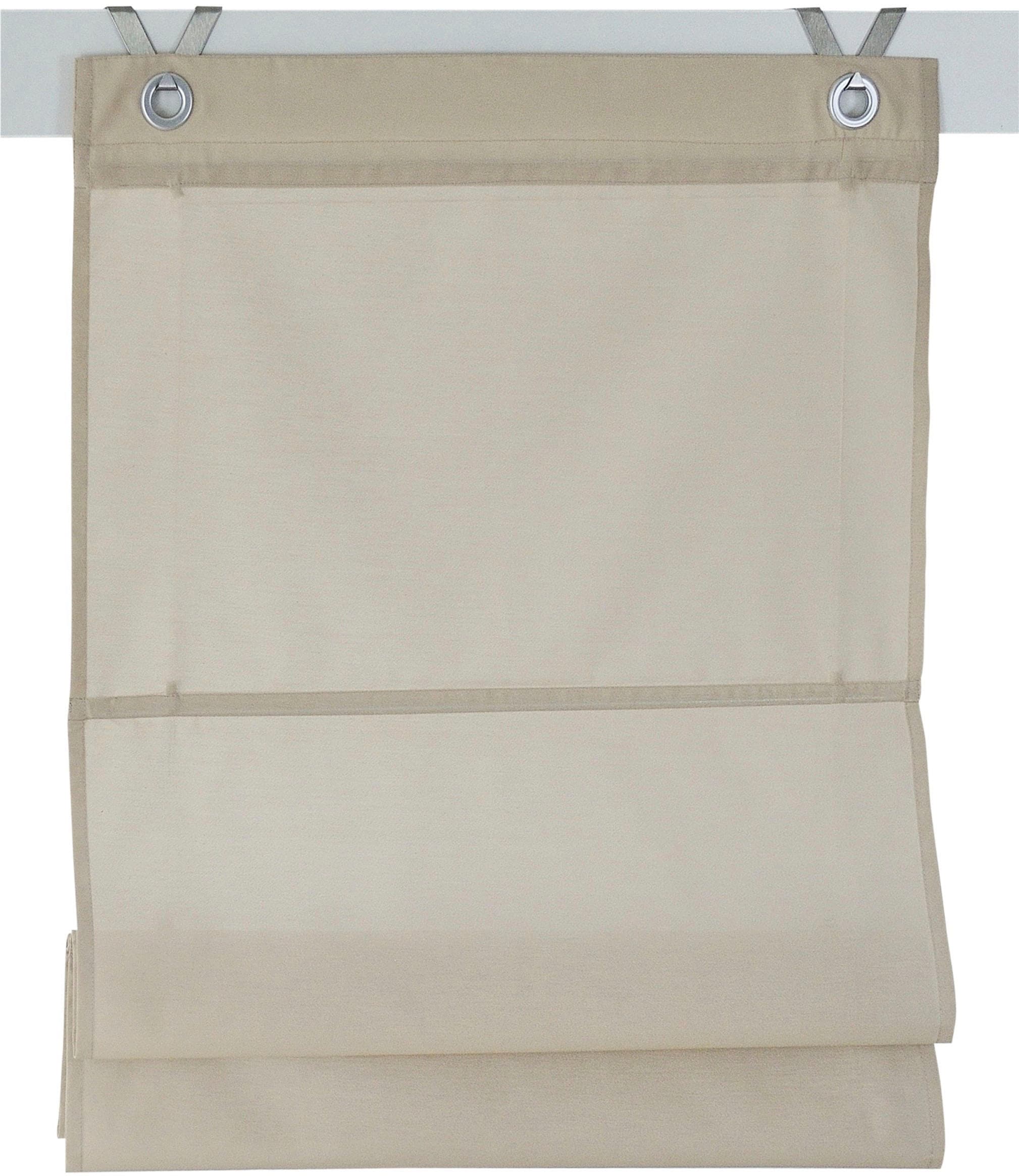 Kutti Raffrollo "Kessy Bessy" mit Hakenaufhängung ohne Bohren freihängend h günstig online kaufen