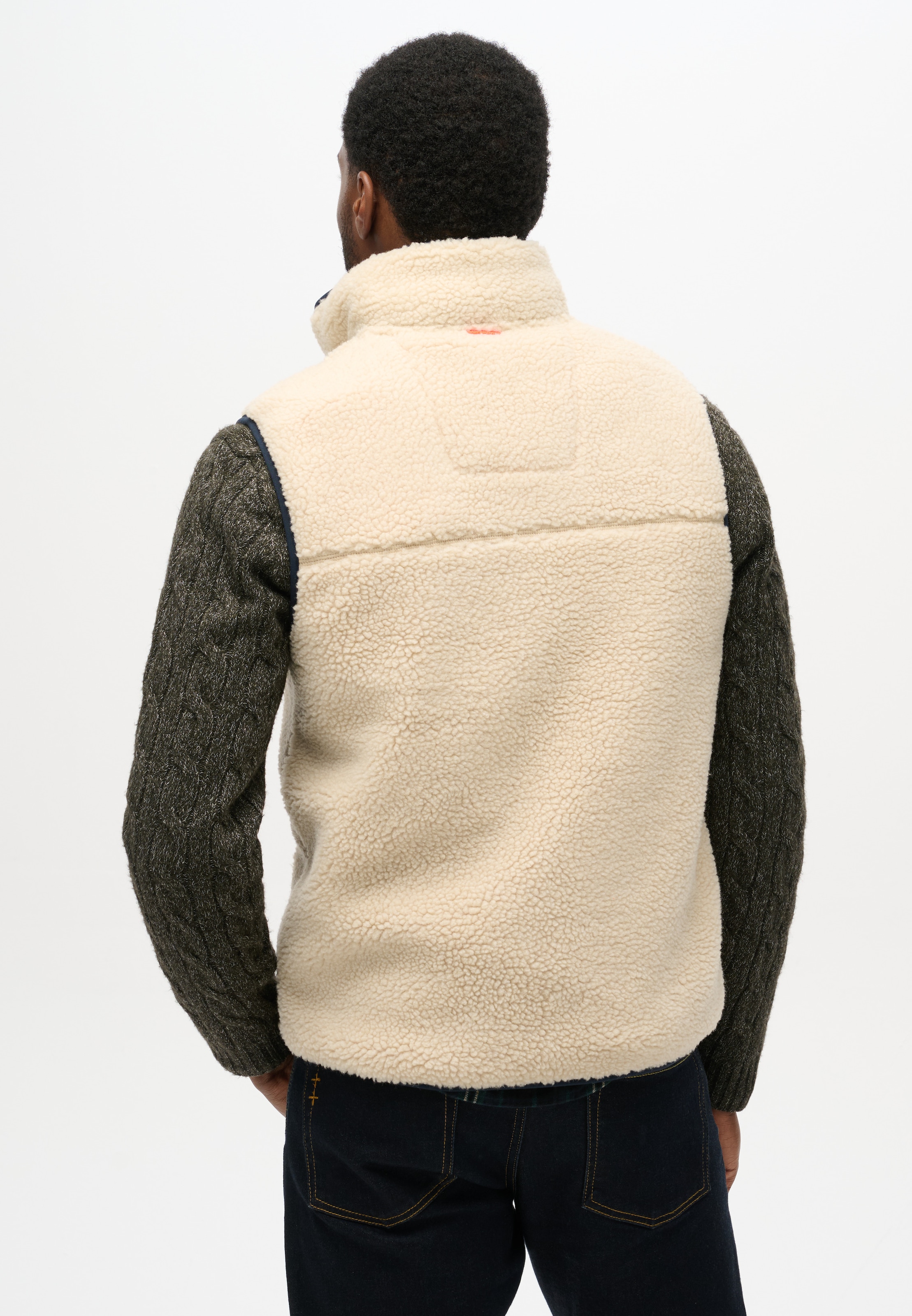 Superdry Steppweste »VINTAGE RETRO FLEECE GILET«