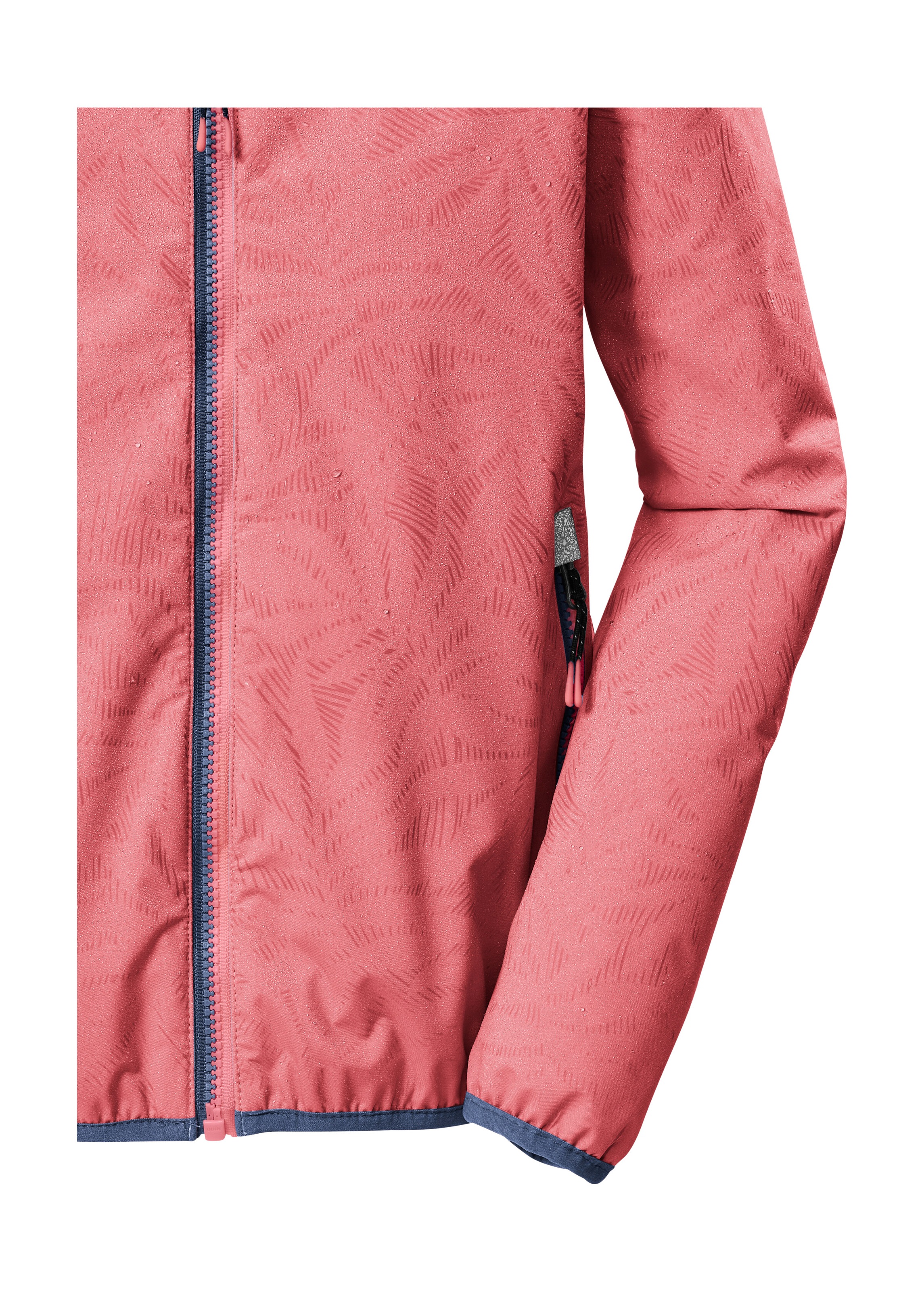 Funktionsjacke KILLTEC "KOS 156 GRLS JCKT", Mädchen, Gr. 152, hellpink, Obermaterial: 100% Polyester;Futter: 100% Polyester, Jacken Funktionsjacke, Wind- und wasserdichte Mädchenjacke mit Magic Print 3