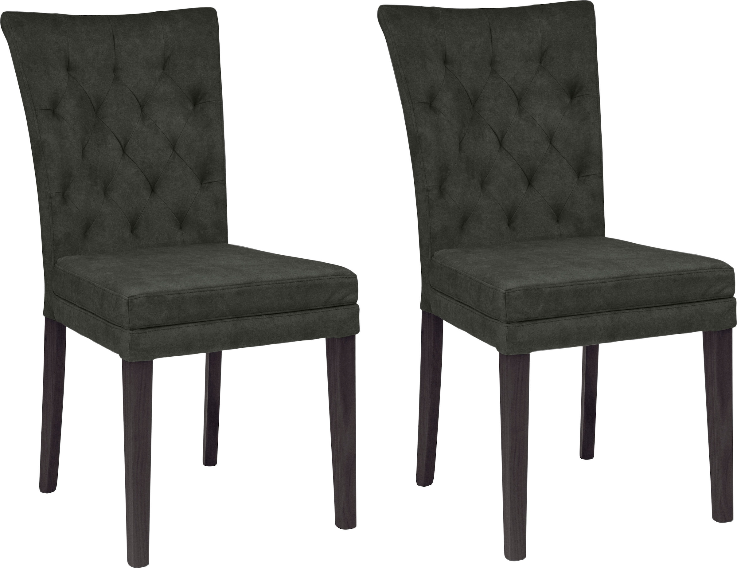 Home affaire 4-Fußstuhl "Colorado" (Set) 2 Stk.Beine aus Buche, wengefarben günstig online kaufen