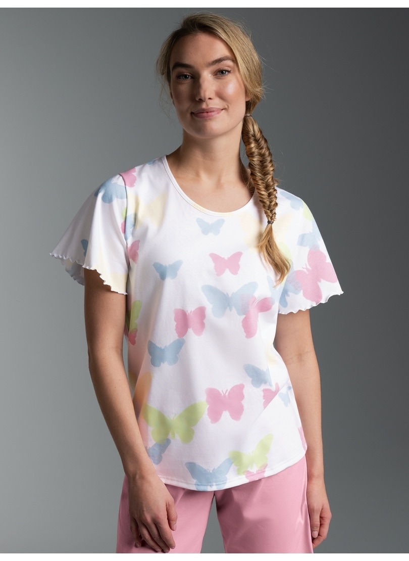 Trigema "TRIGEMA T Shirt mit Allover-Druck "Schmetterlinge"" 1