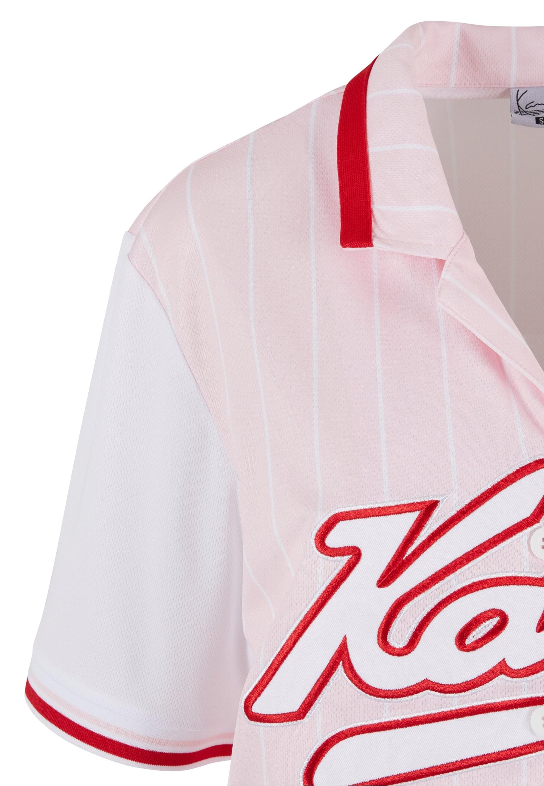 Karl Kani Karohemd »Karl Kani Damen KW223-045-1 Varsity Stripe Baseball Shirt«, (1 tlg.)