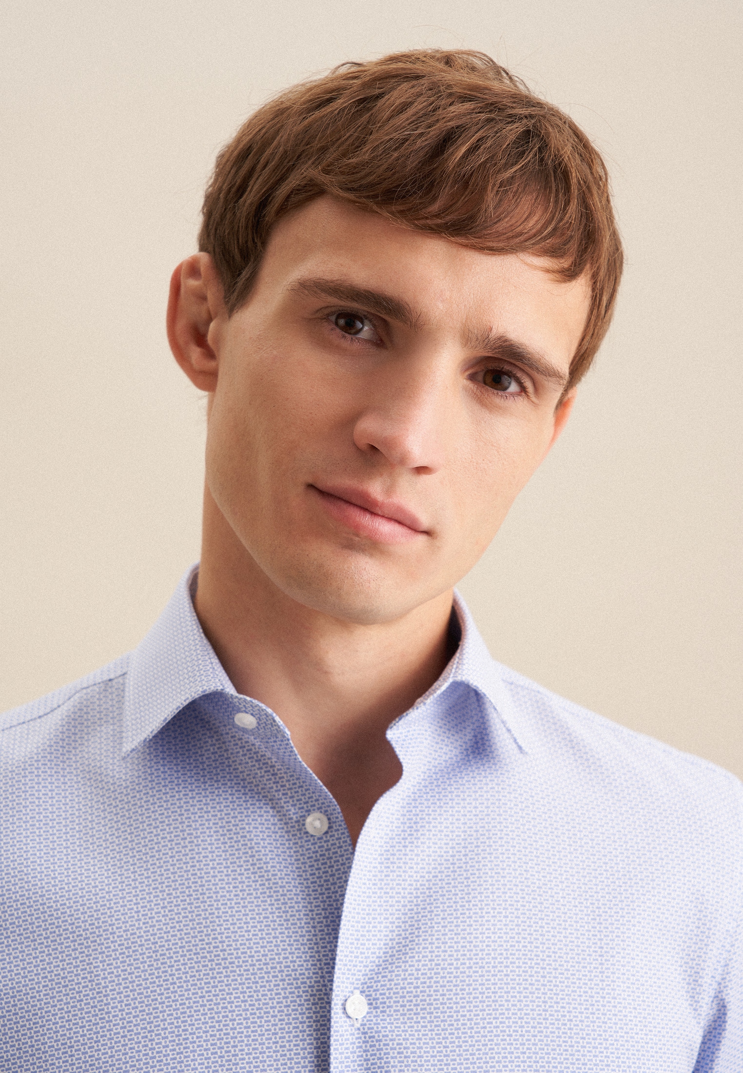 seidensticker Businesshemd »Shaped« Shaped 1/1 Kentkragen Druck