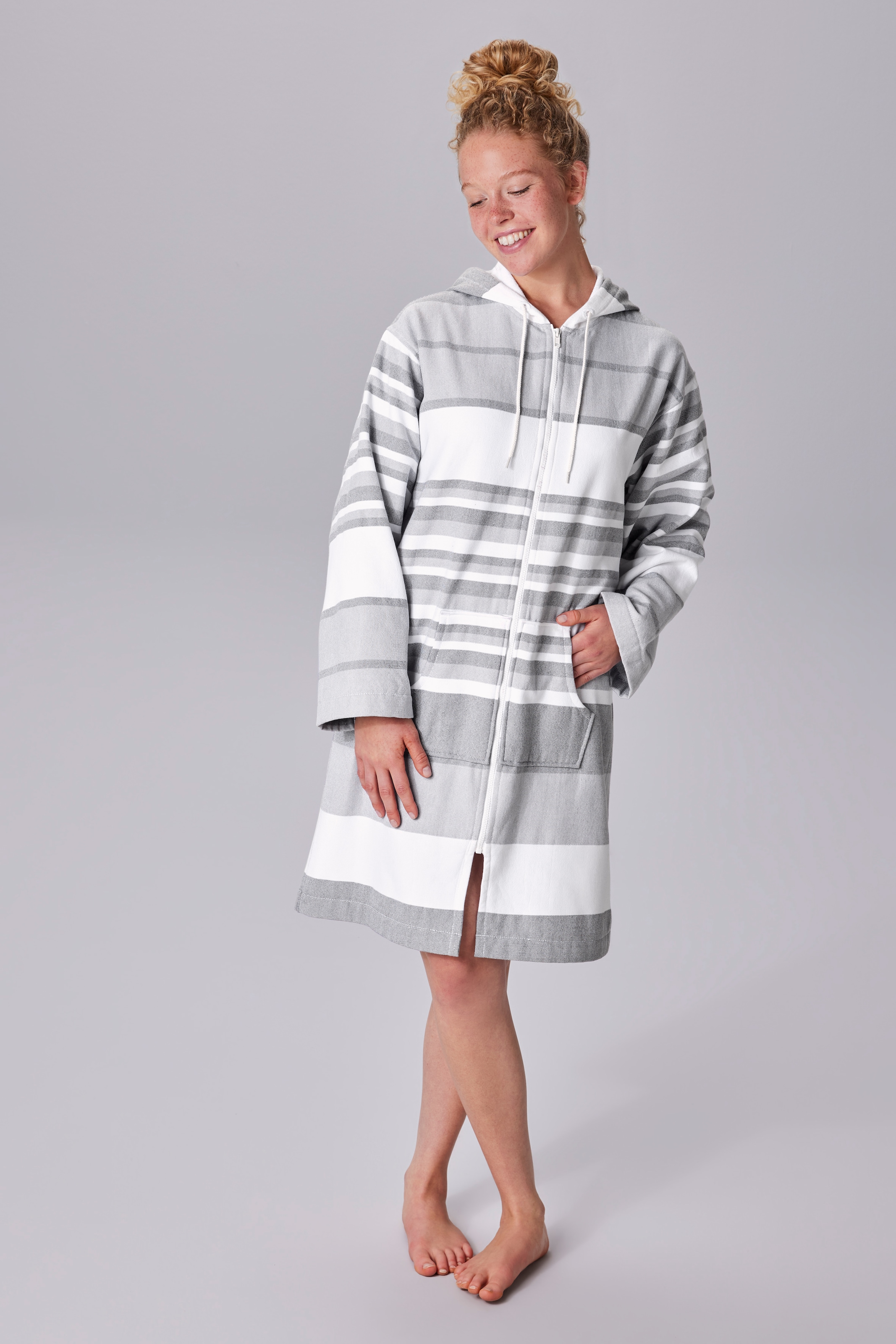 my home Bademantel "Melli, ideal für Sauna & Spa, Hotelbademantel, Morgenma günstig online kaufen