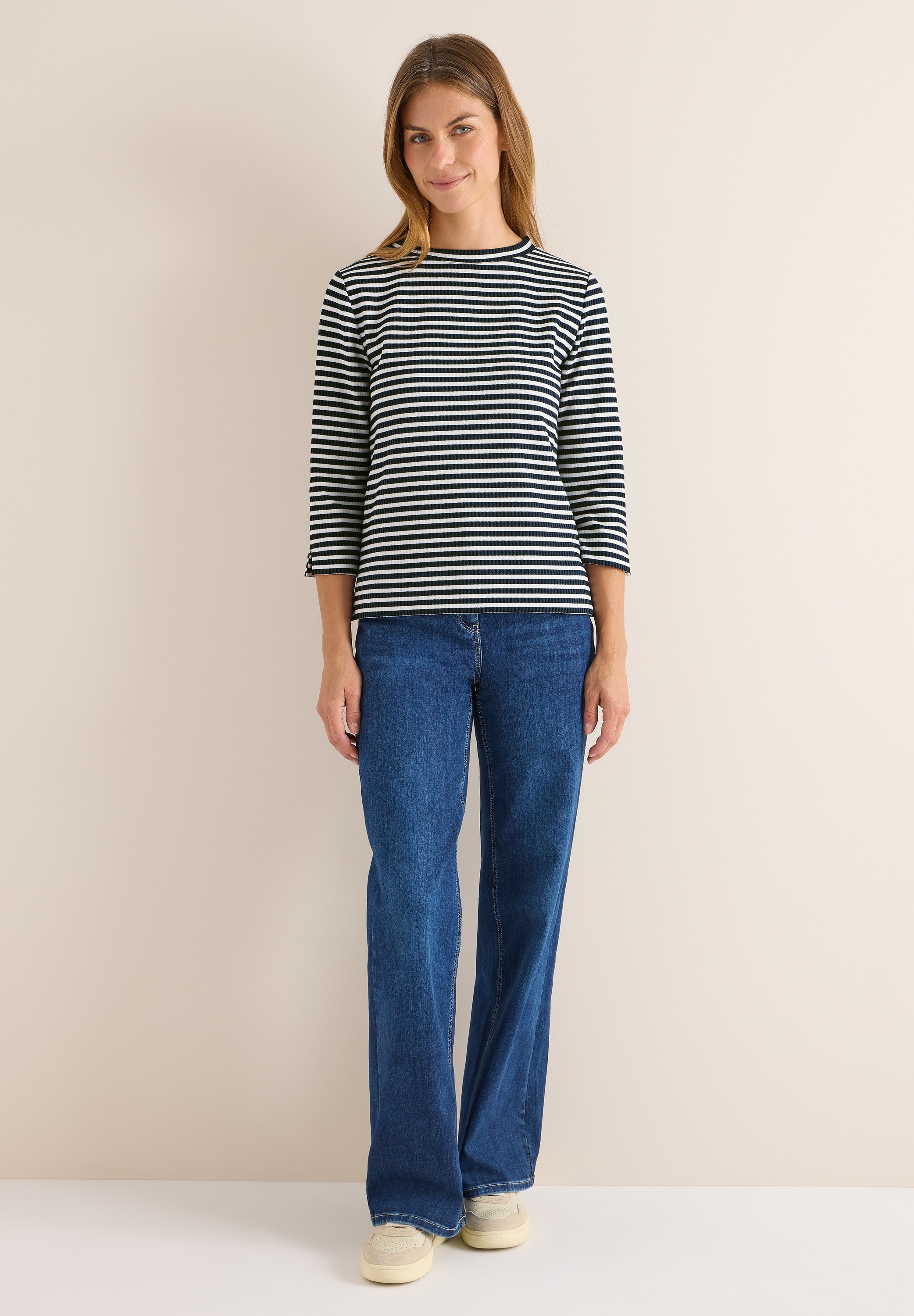 Cecil 3/4-Arm-Shirt, mit 3/4 Ärmeln