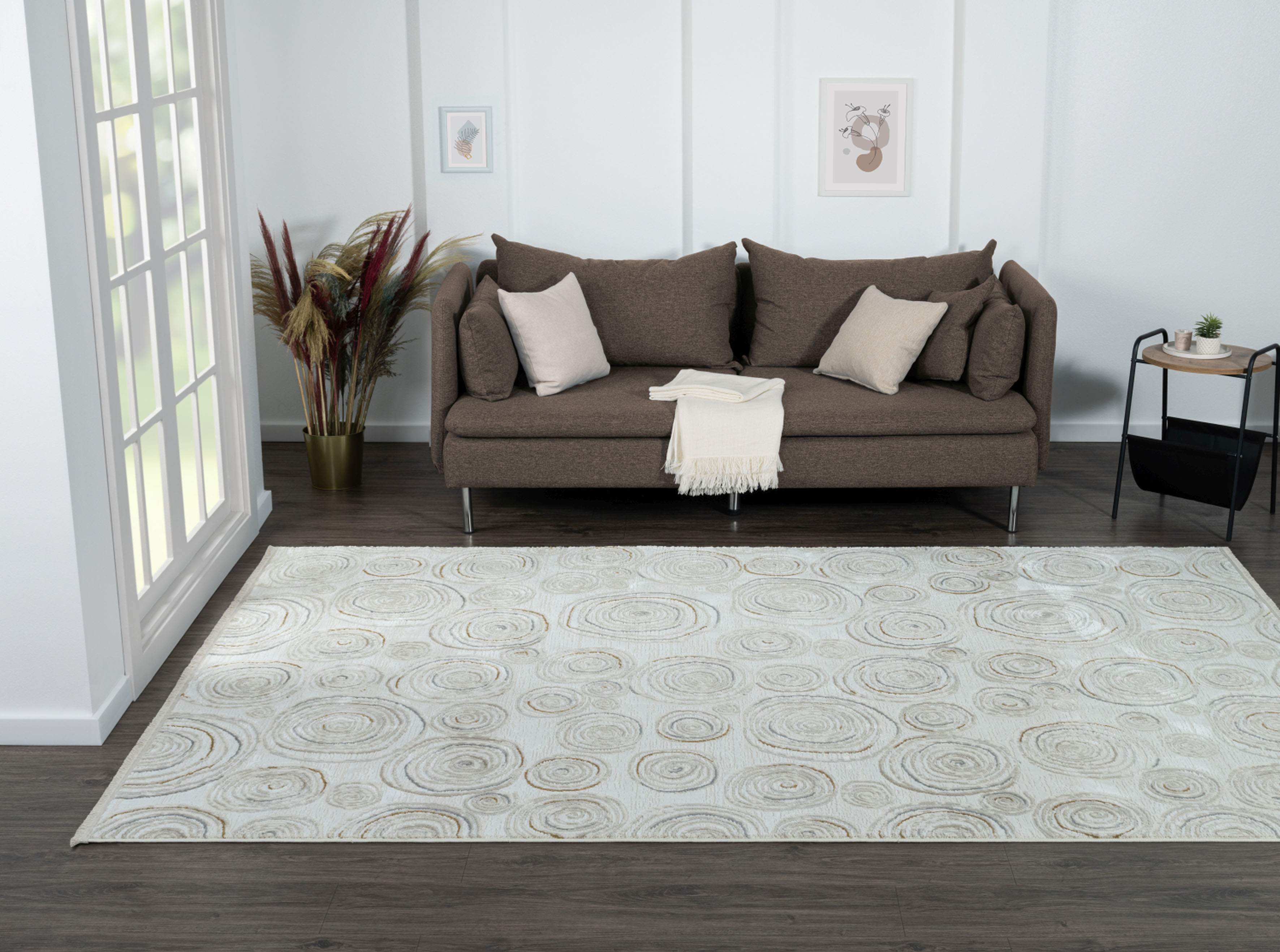 Myflair Möbel & Accessoires "My Style, LAGERRÄUMUNG" rechteckig 10 mm Höhe Kurzflor, Scandi-Design, besonders weich durch Microfaser, mit Fransen
