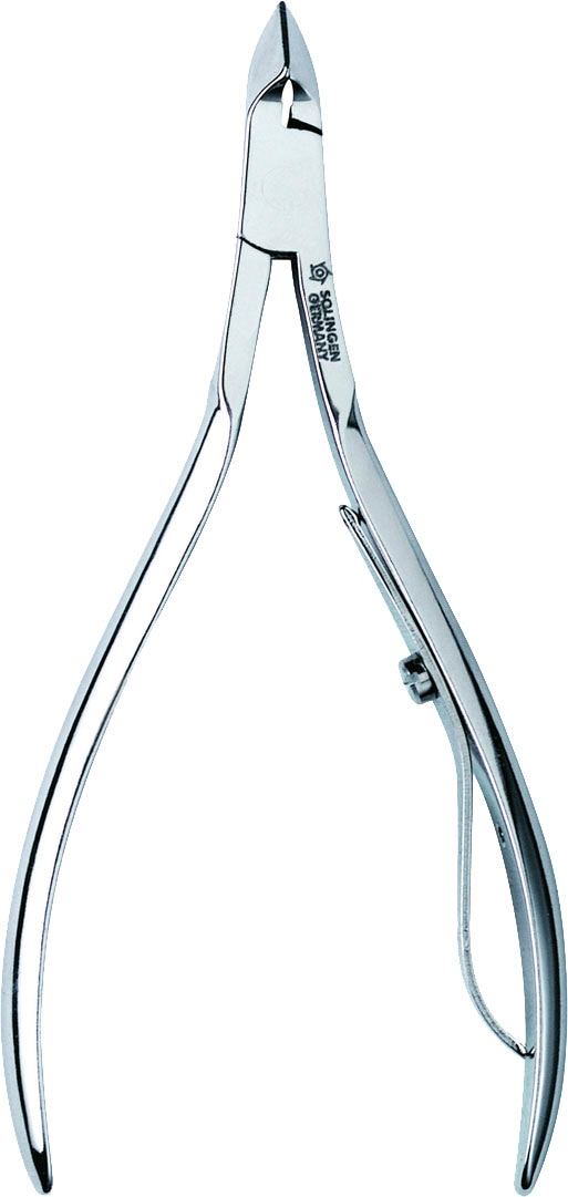 PFEILRING Nagelhautzange, silber, Stahl, B:4cm L:9,5cm, Nagelschneider, Beidhändig einsetzbar, für Allergiker geeignet, aus Stahl.