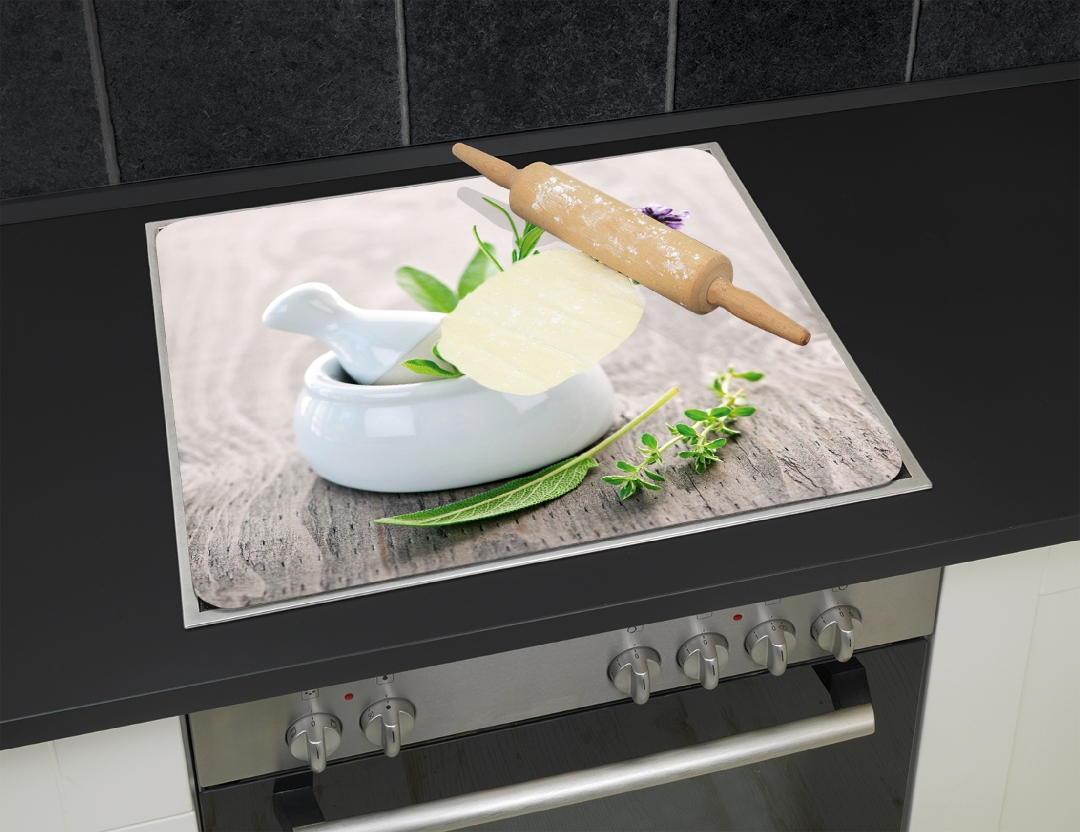 WENKO Herd-Abdeckplatte "Multi Modell Kräutergarten" Spritzschutz, Herdblen günstig online kaufen