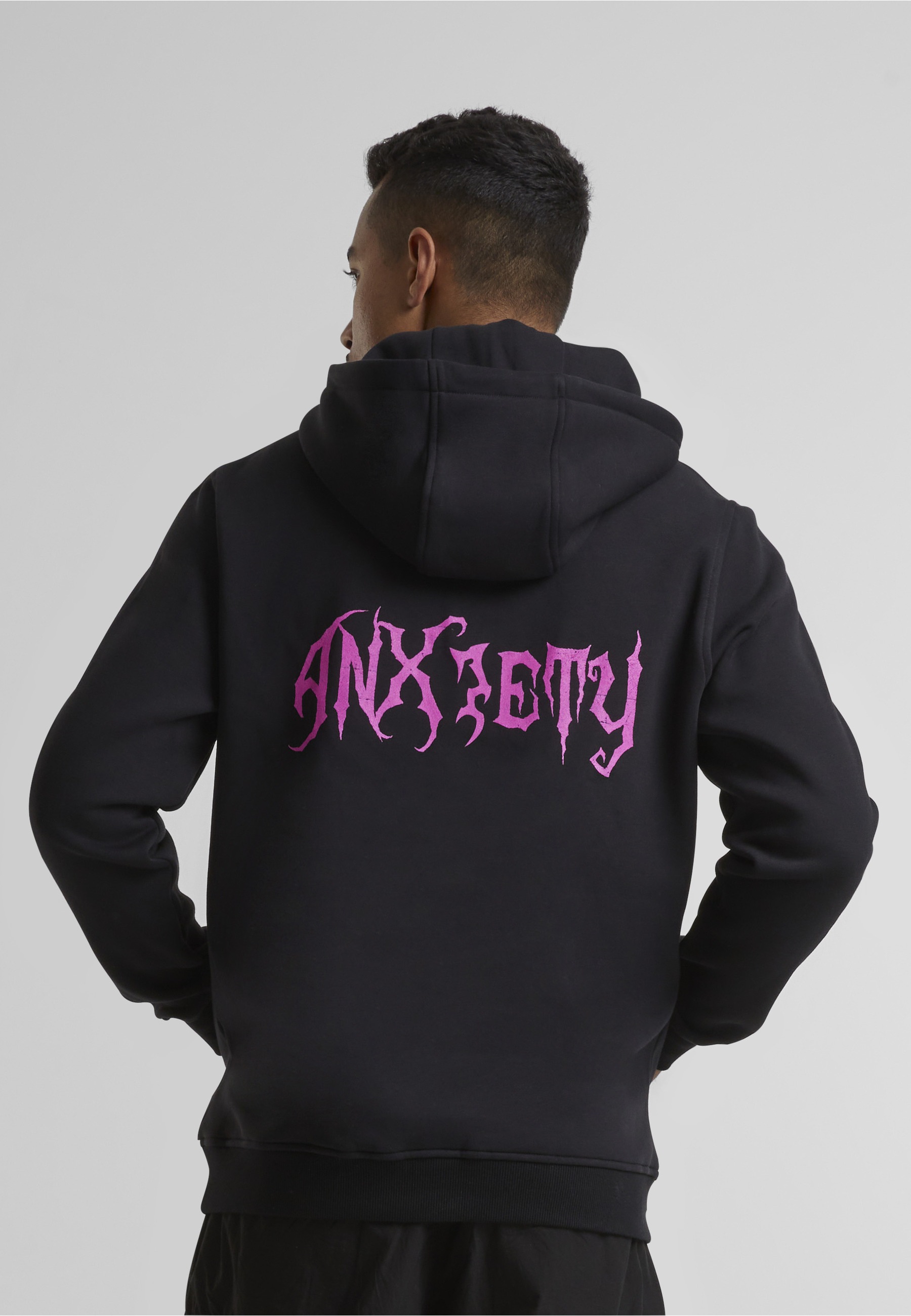 MisterTee Rundhalspullover »MisterTee Herren Anxiety Hoody« 1 Stk.