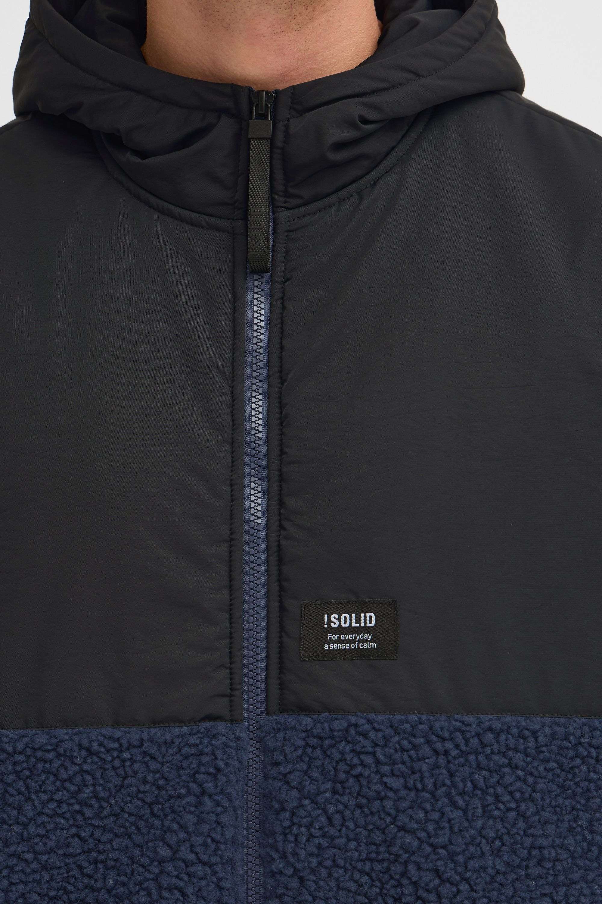 !Solid Fellimitatjacke »Fellimitatjacke SDMark«, mit Kapuze