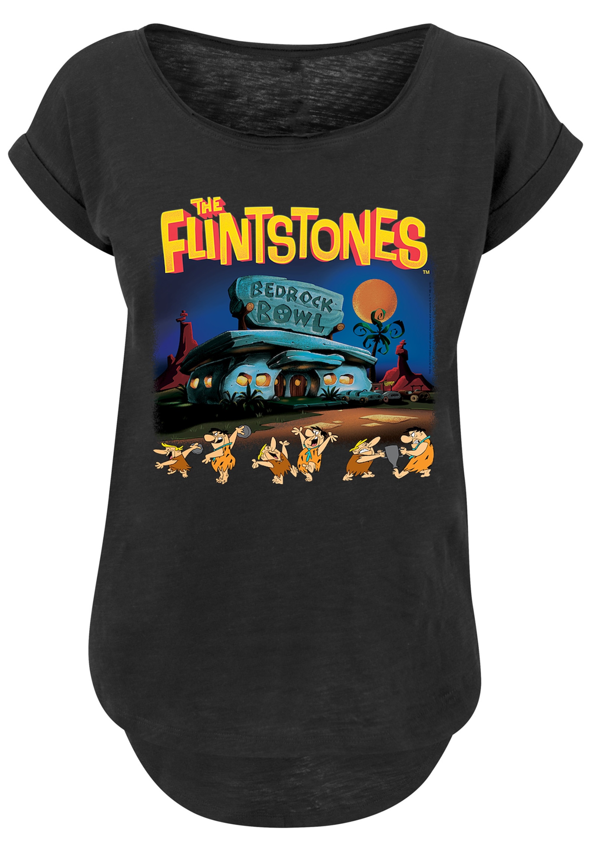 F4NT4STIC T-Shirt »Die Familie Feuerstein Champions Of Bedrock Bowl«, Print