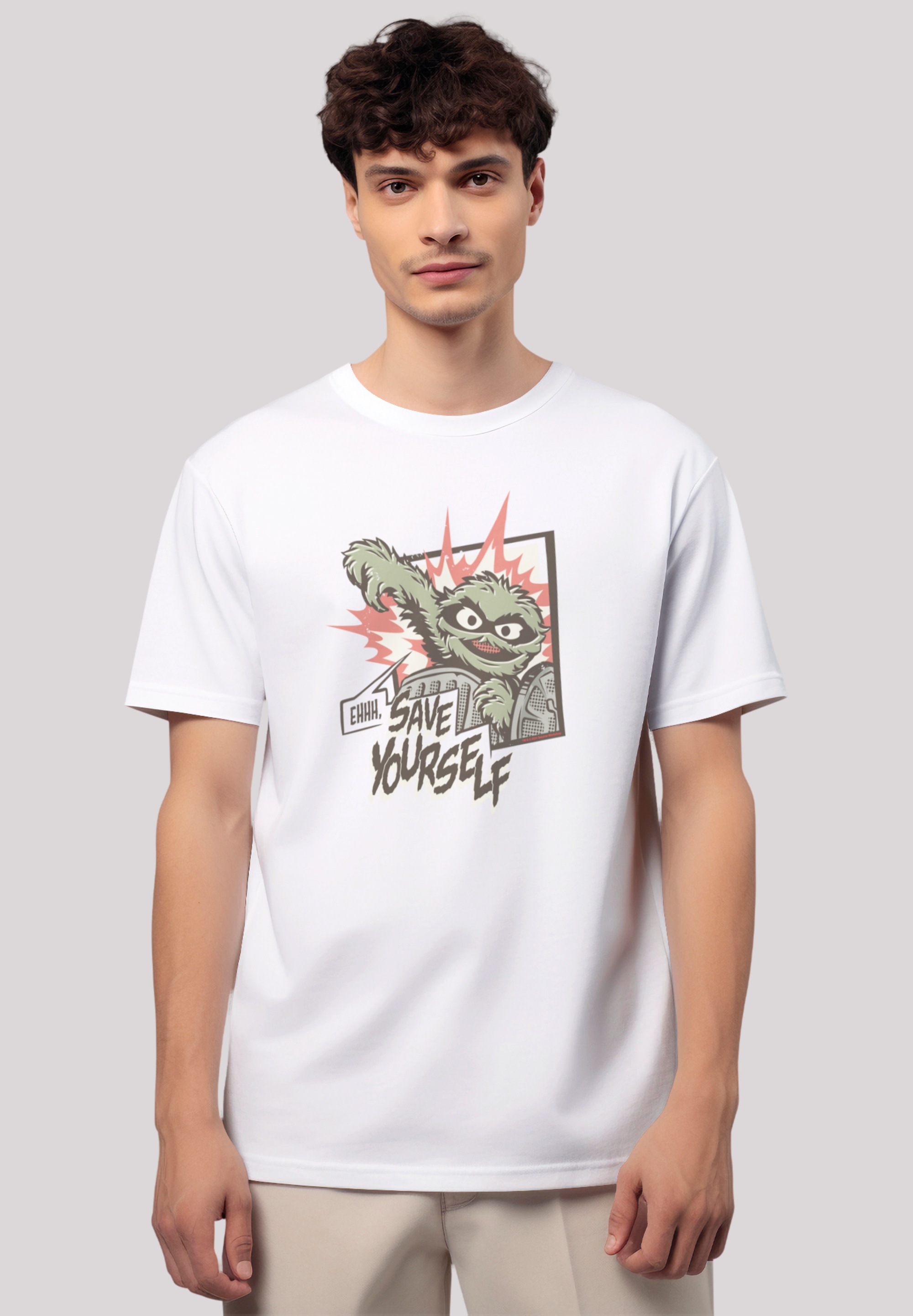 F4NT4STIC T-Shirt "Sesamstraße Oscar Save Yourself", Premium Qualität günstig online kaufen