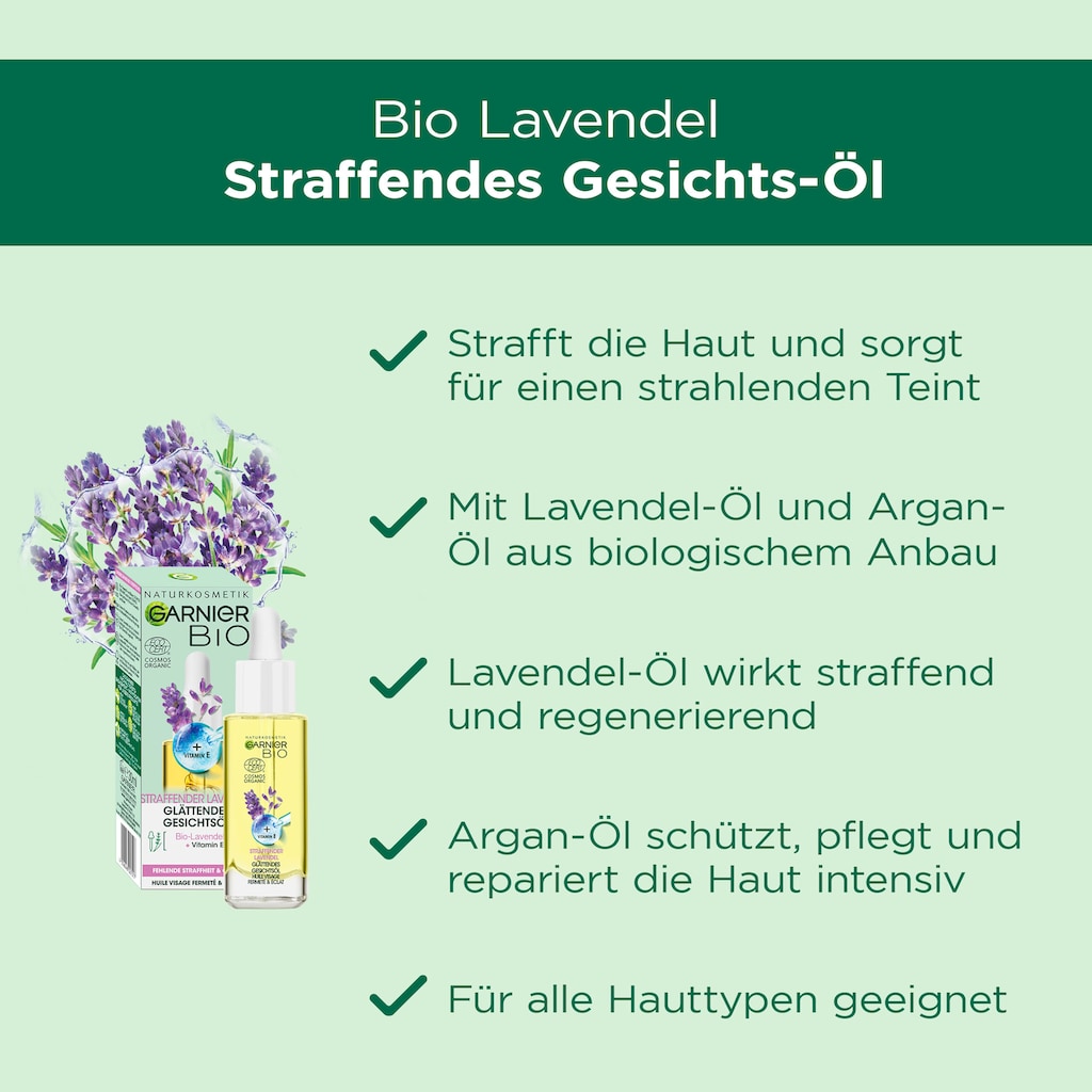 GARNIER Gesichtspflege-Set »Bio Anti-Aging-Set«, (Set, 3 tlg.)