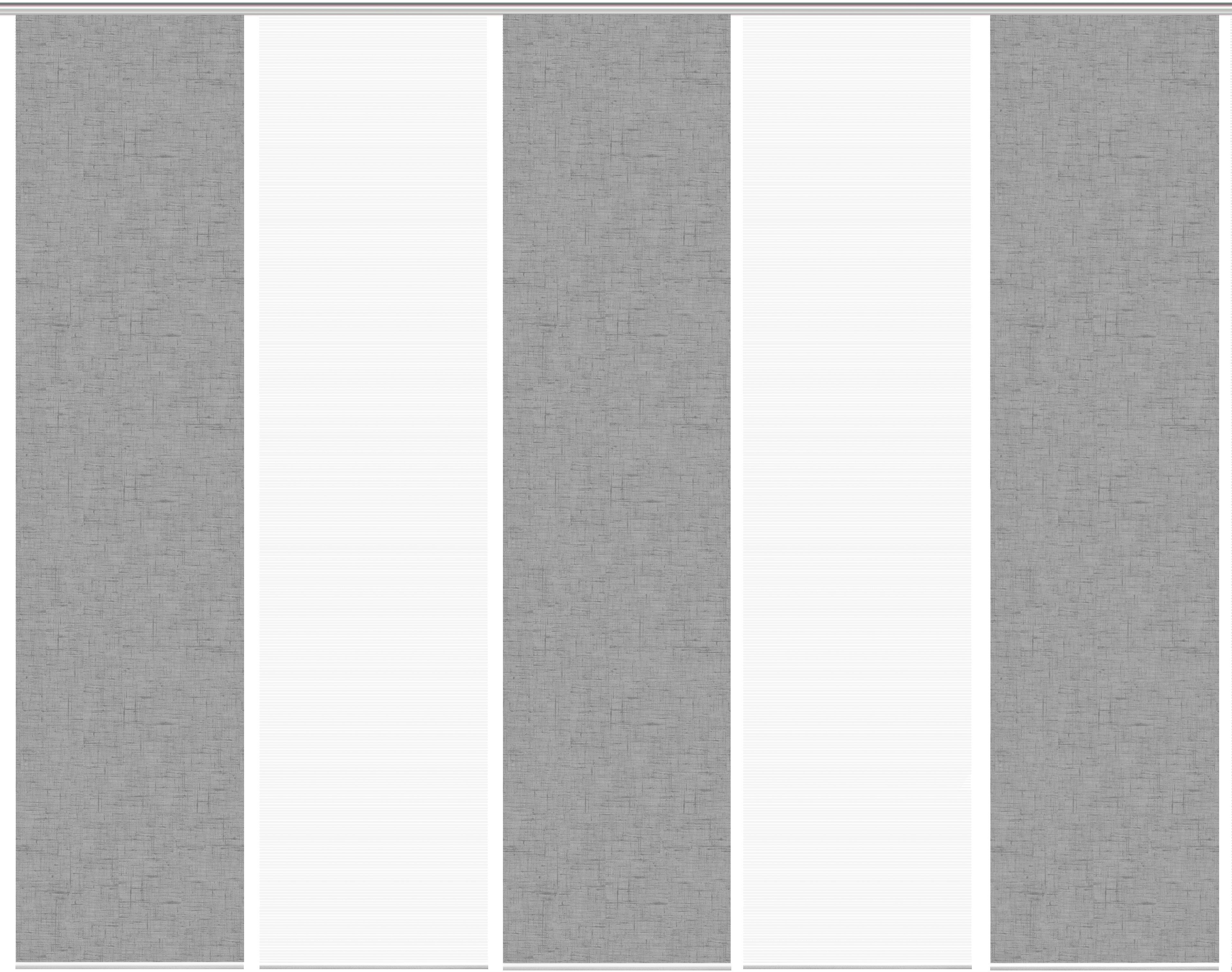 Thumbnail - Vision S Schiebegardine "PIVE 5er SET" Paneelwagen 5 Stk. tlg. Schiebevorhang Digidruck 5er Set PIVE