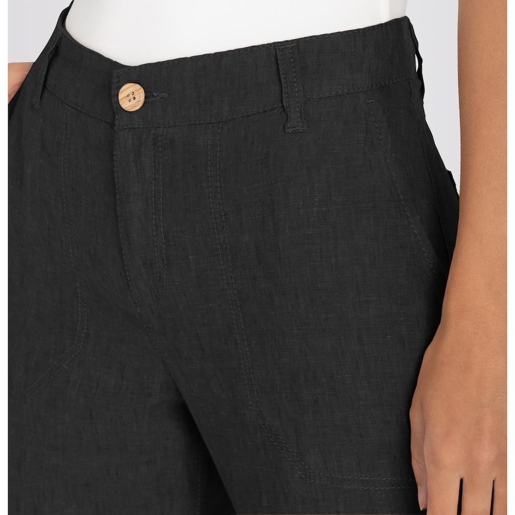 MAC Leinenhose »NORA cropped«, Leinen-Qualität