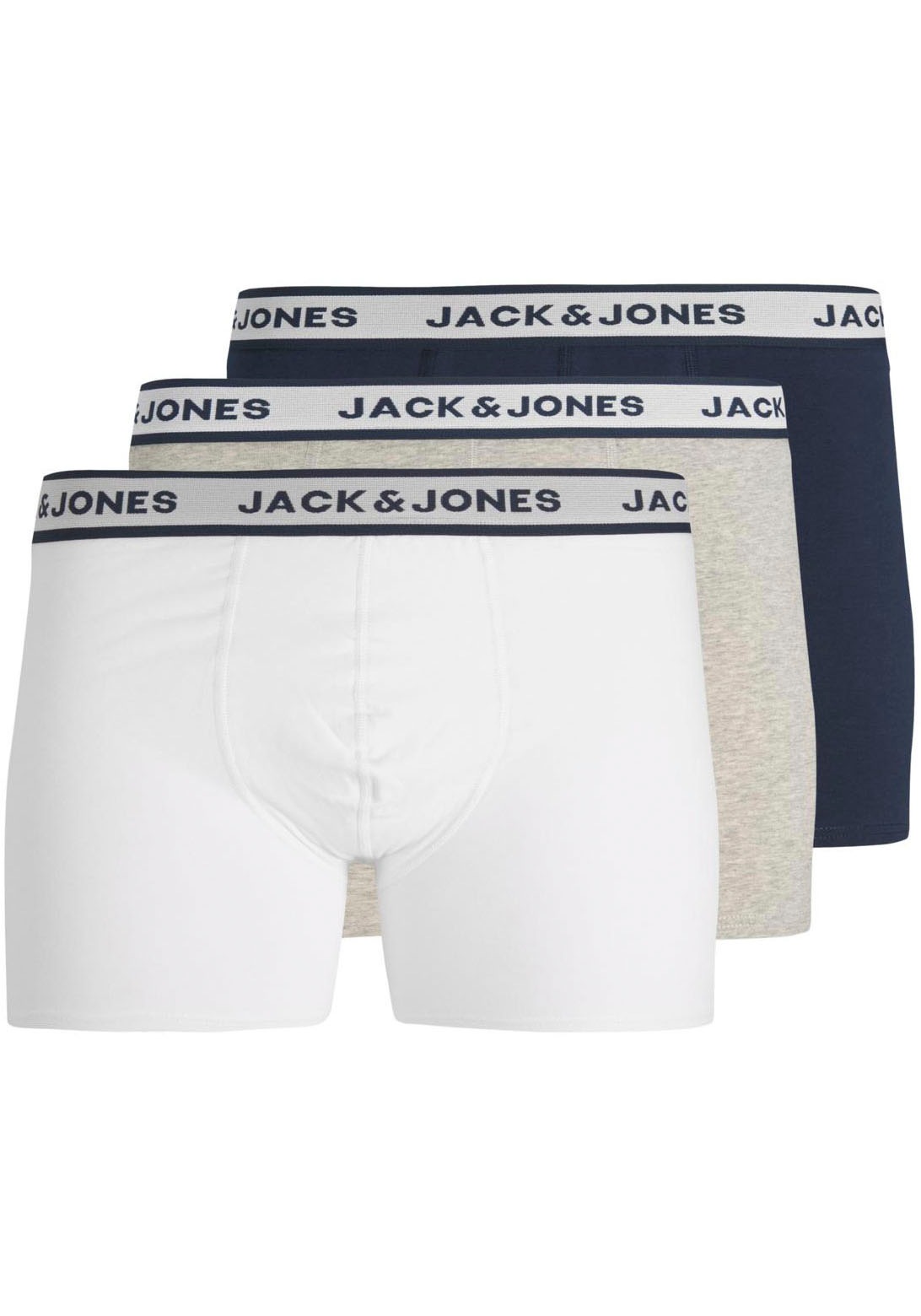 Jack & Jones Boxershorts "JACSOLID BOXER BRIEFS 3 PACK NOOS", 3 Stk. günstig online kaufen