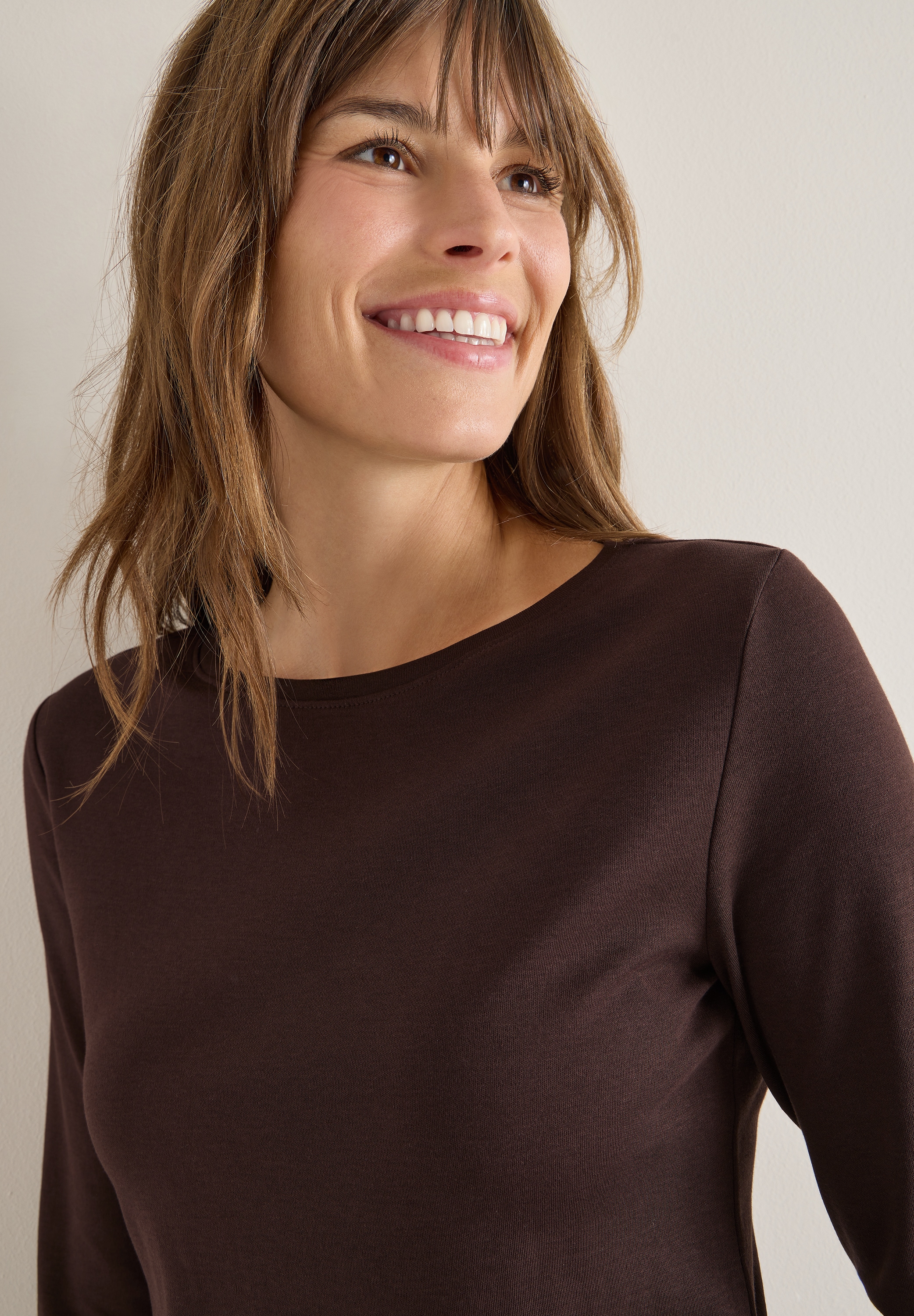 Cecil 3/4-Arm-Shirt, mit U-Boot-Ausschnitt günstig online kaufen