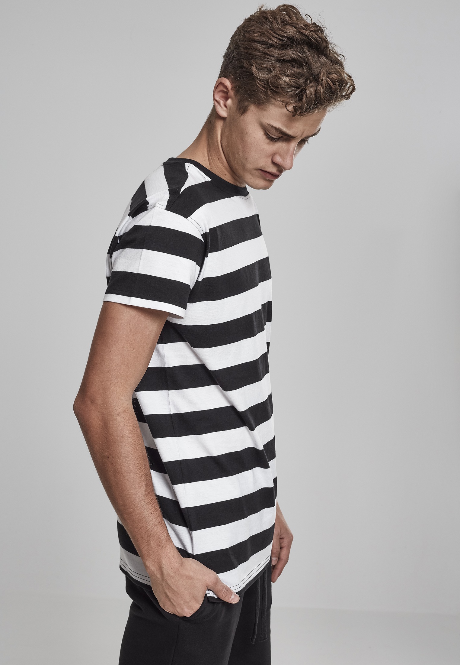 URBAN CLASSICS Kurzarmshirt »T-Shirt Block Stripe Tee«, (1 tlg.) ▷ kaufen |  BAUR | 