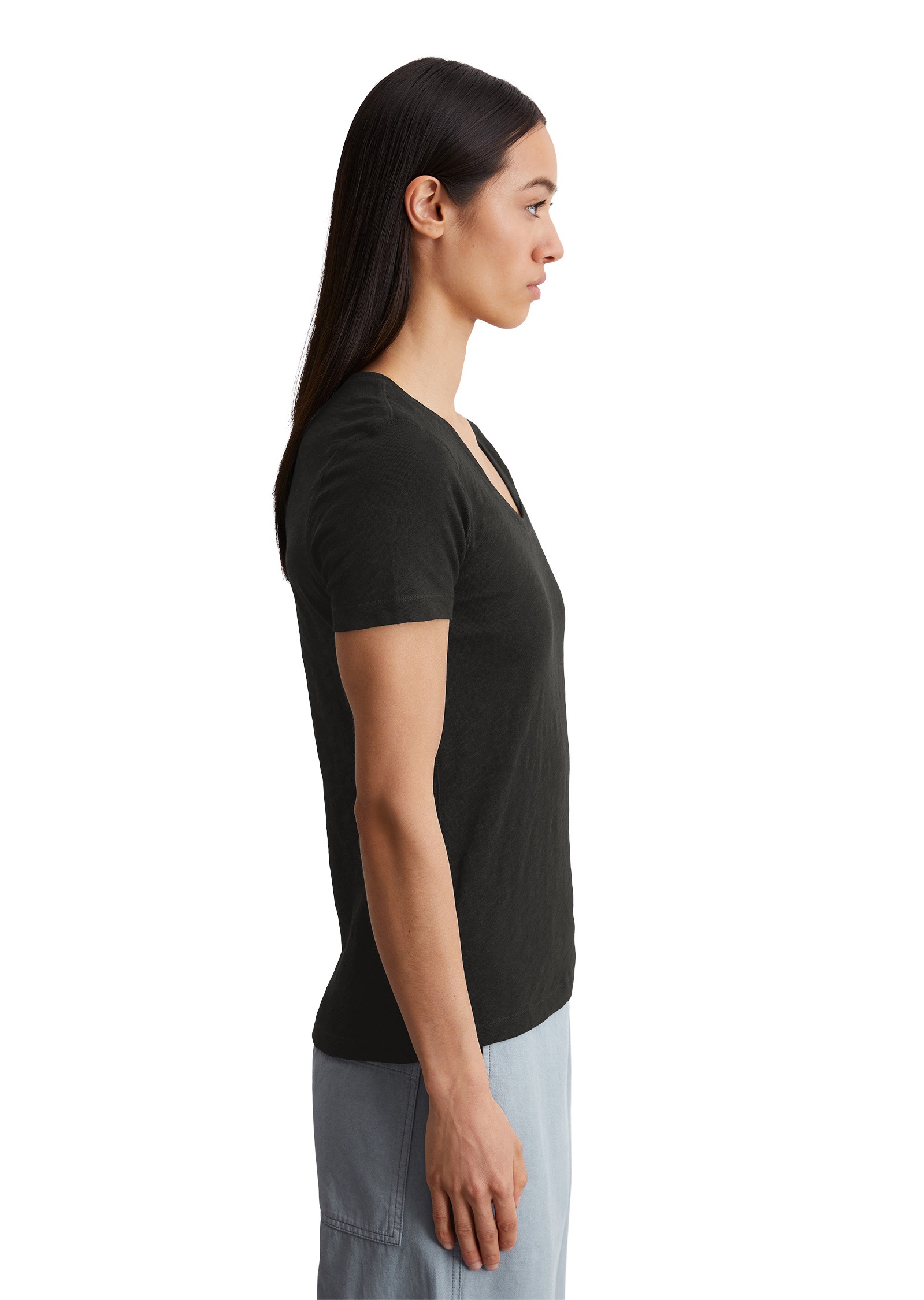 Marc OPolo T-Shirt "mit getwistetem Ausschnitt" günstig online kaufen