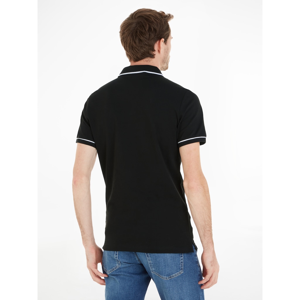 Calvin Klein Jeans Poloshirt »CK ESSENTIAL TIPPING SLIM POLO«, mit Markenstickerei