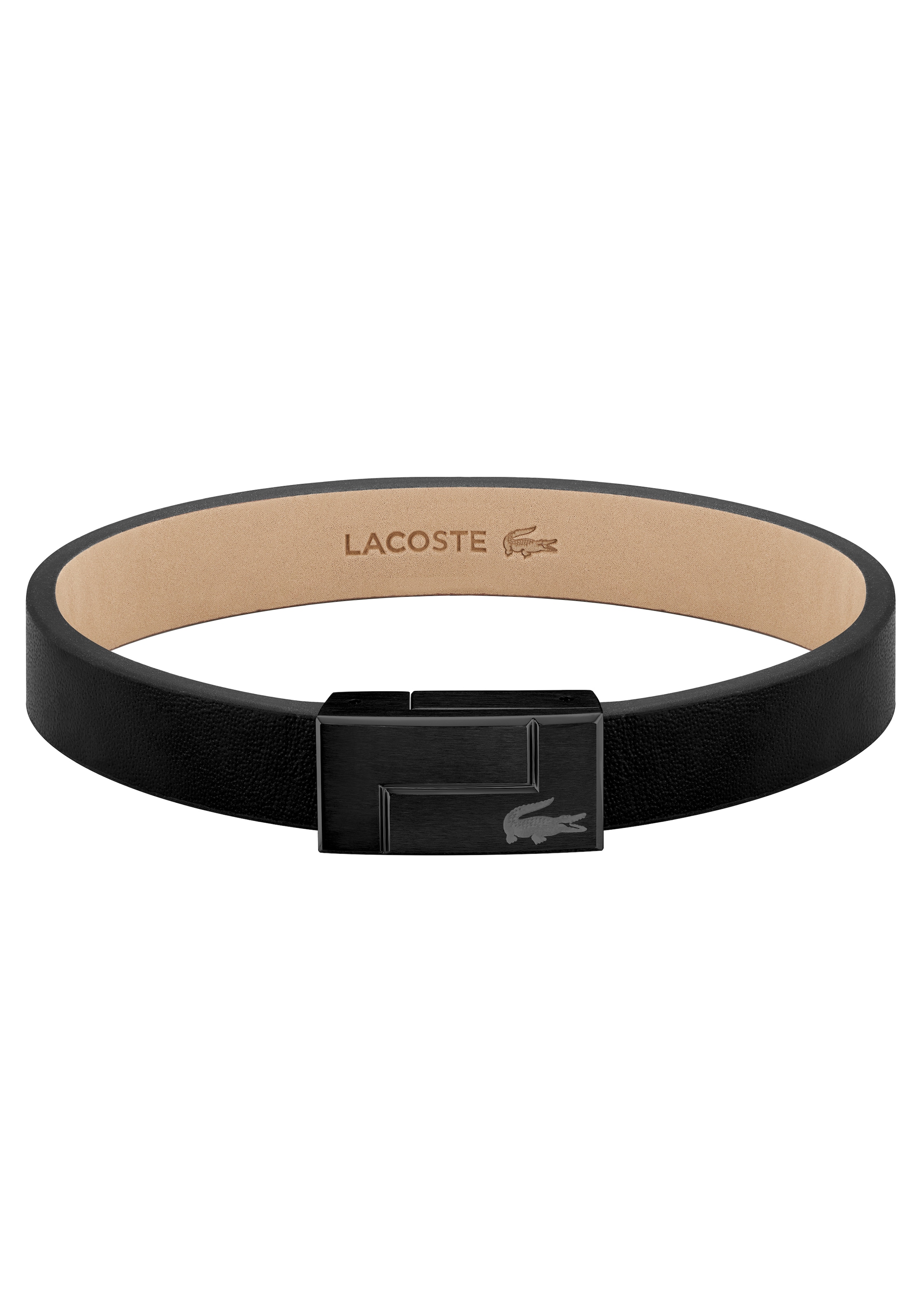 Lacoste Armband »Schmuck Edelstahl Armschmuck Lederarmband LACOSTE TRAVELER«