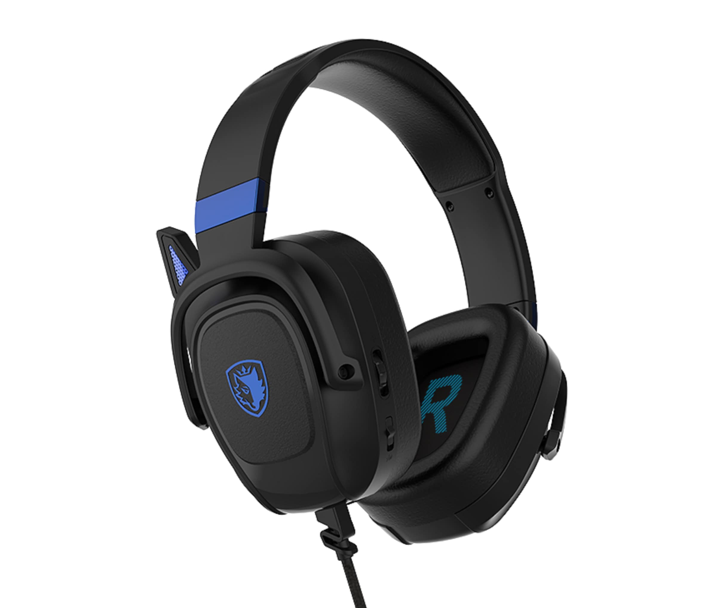 Gaming-Headset »Zpower SA-732 Gaming Headset, schwarz/blau, USB, kabelgebunden«,...