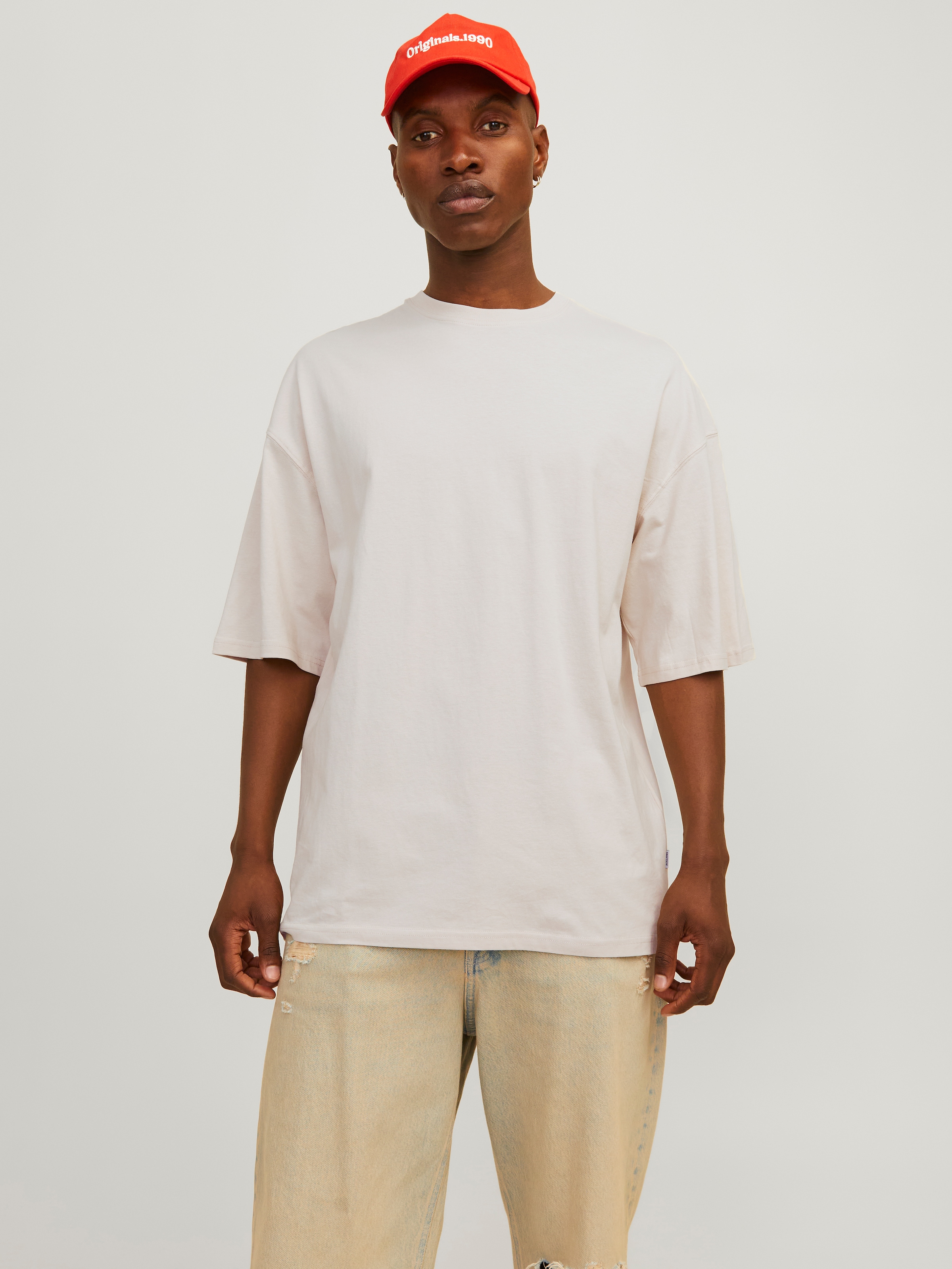 Jack & Jones Rundhalsshirt "JJECHARGE TEE O-NECK NOOS", mit Rundhalsausschnitt