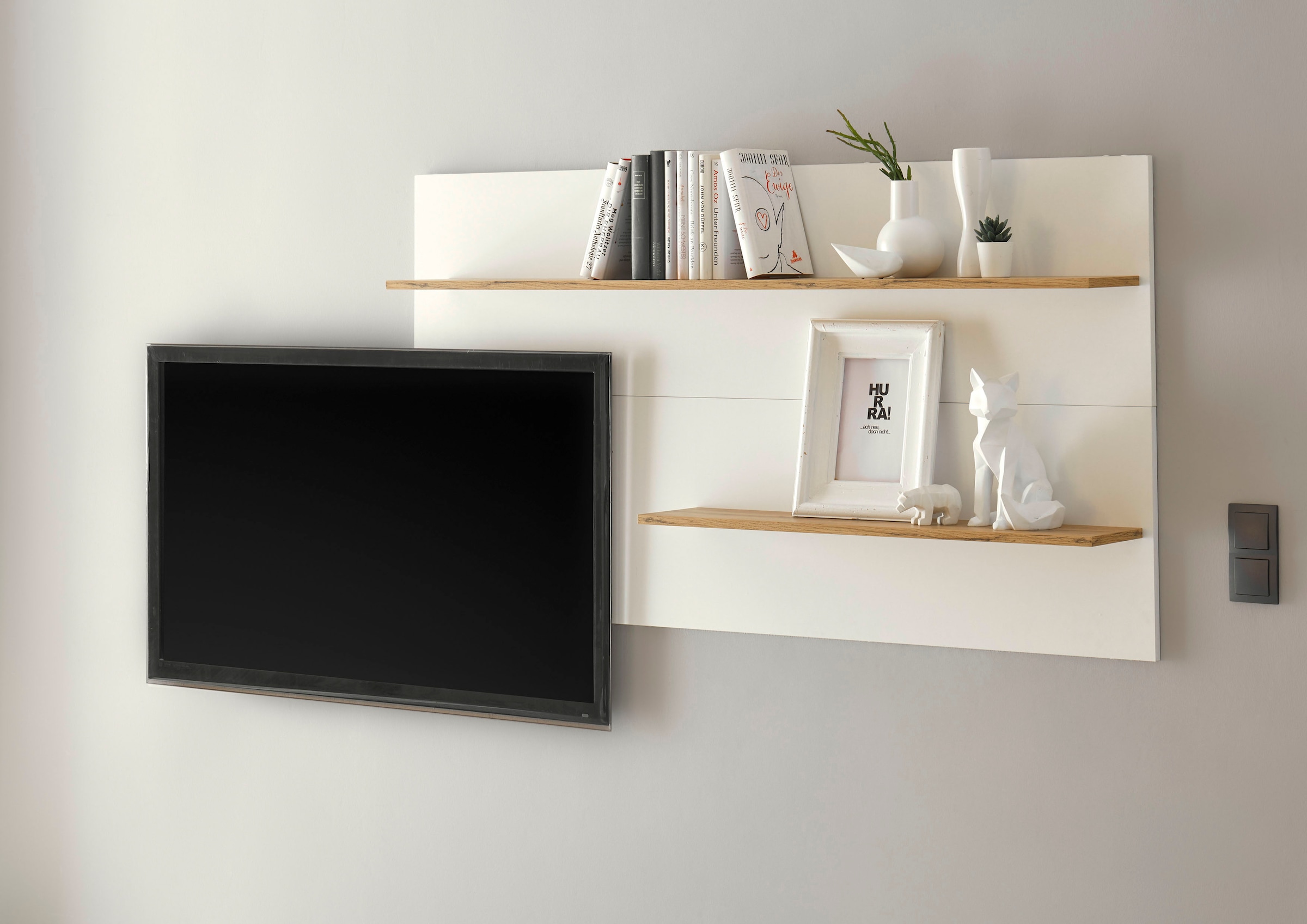 INOSIGN Wandregal "City/Giron, modernes Wandboard, Wandhalter mit Ablageflä günstig online kaufen