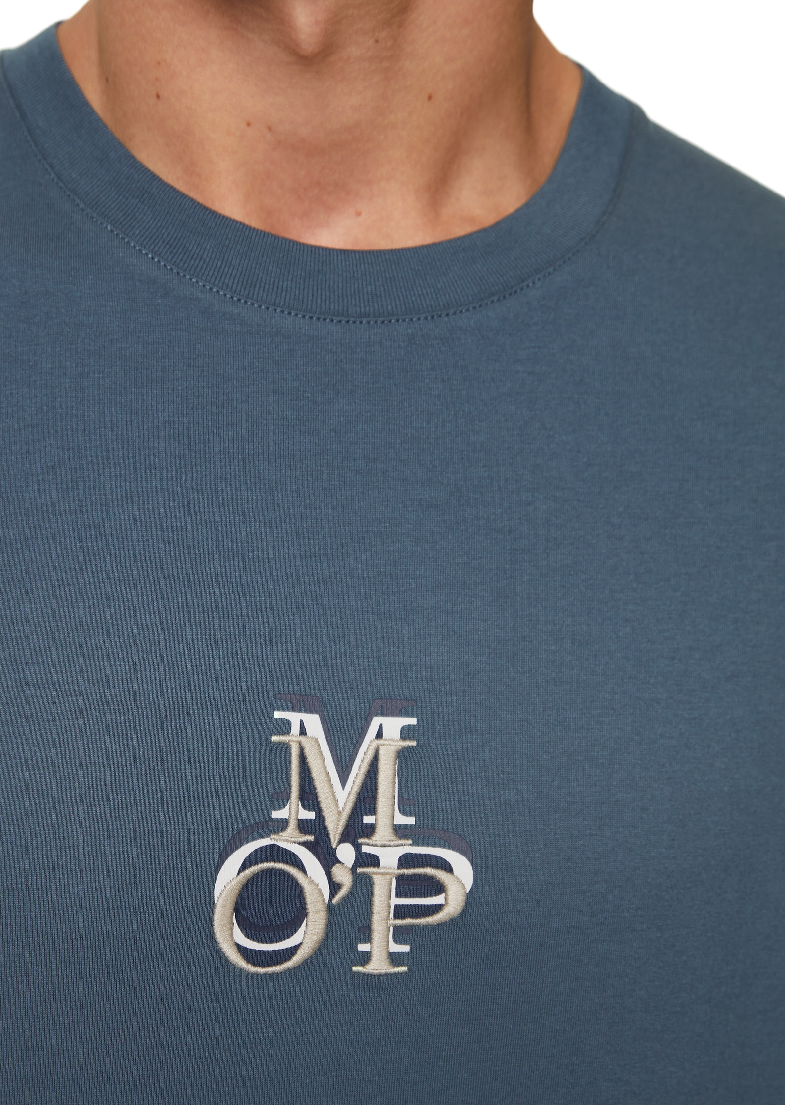 Marc O'Polo T-Shirt, In softer Single Jersey-Qualität, Markenstickerei