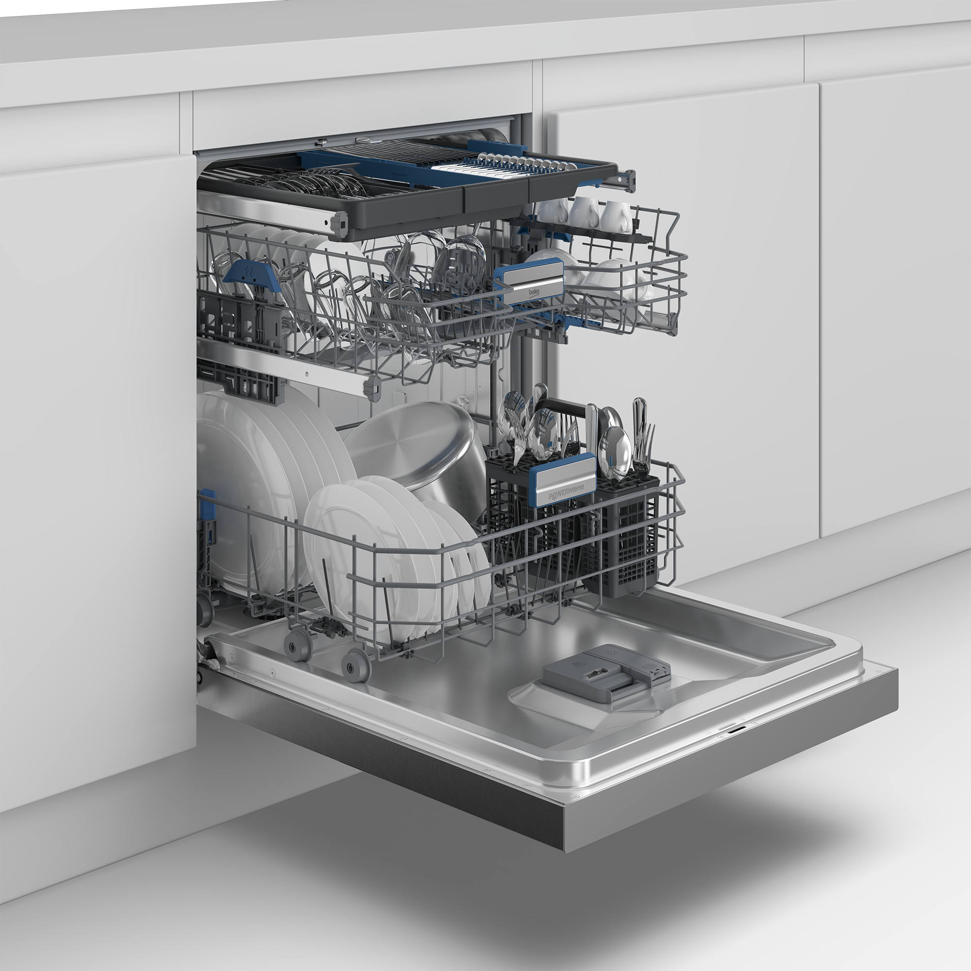 BEKO Standgeschirrspüler "BDFN36550XP" 8,9 l 15 tlg. Maßgedecke günstig online kaufen