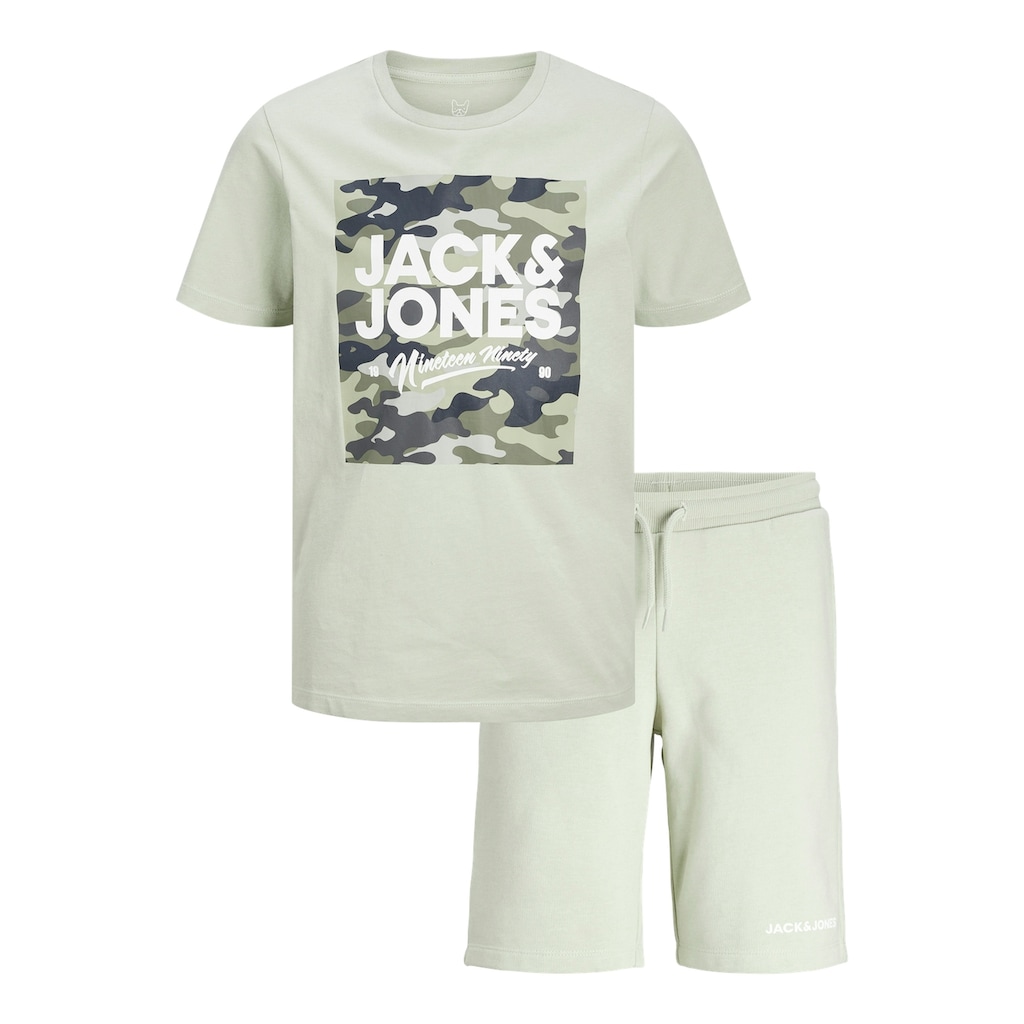Jack & Jones Junior Shirt & Shorts »JJPETE CAMO SET PACK JNR«, (Set, 2 tlg., 2)