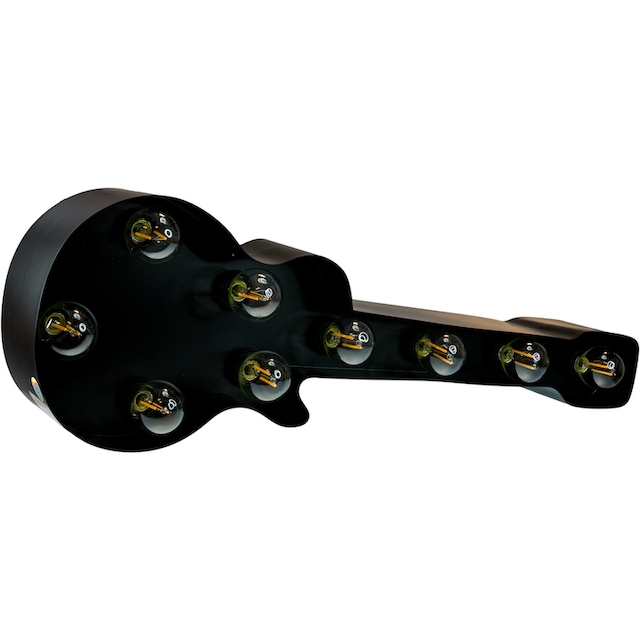 MARQUEE LIGHTS LED Dekolicht »Old Guitar«, 9 flammig-flammig, Wandlampe, Tischlampe  Old Guitar 9 Lichtquellen E14 (exkl.) - 61x38cm | BAUR