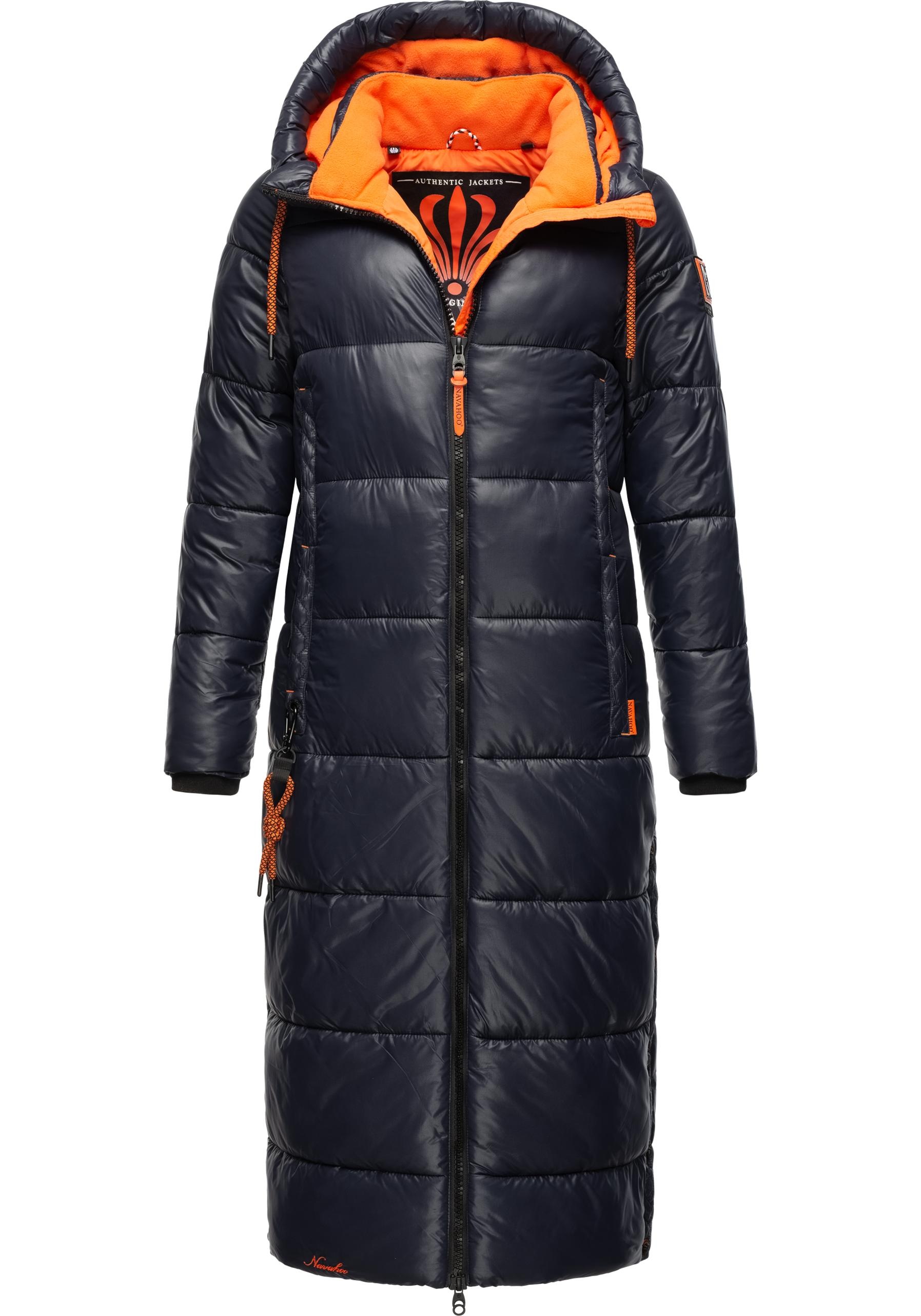 Navahoo Steppmantel »Schmuseengel«, warm gefütterte Winter Steppjacke mit Kontrastdetails
