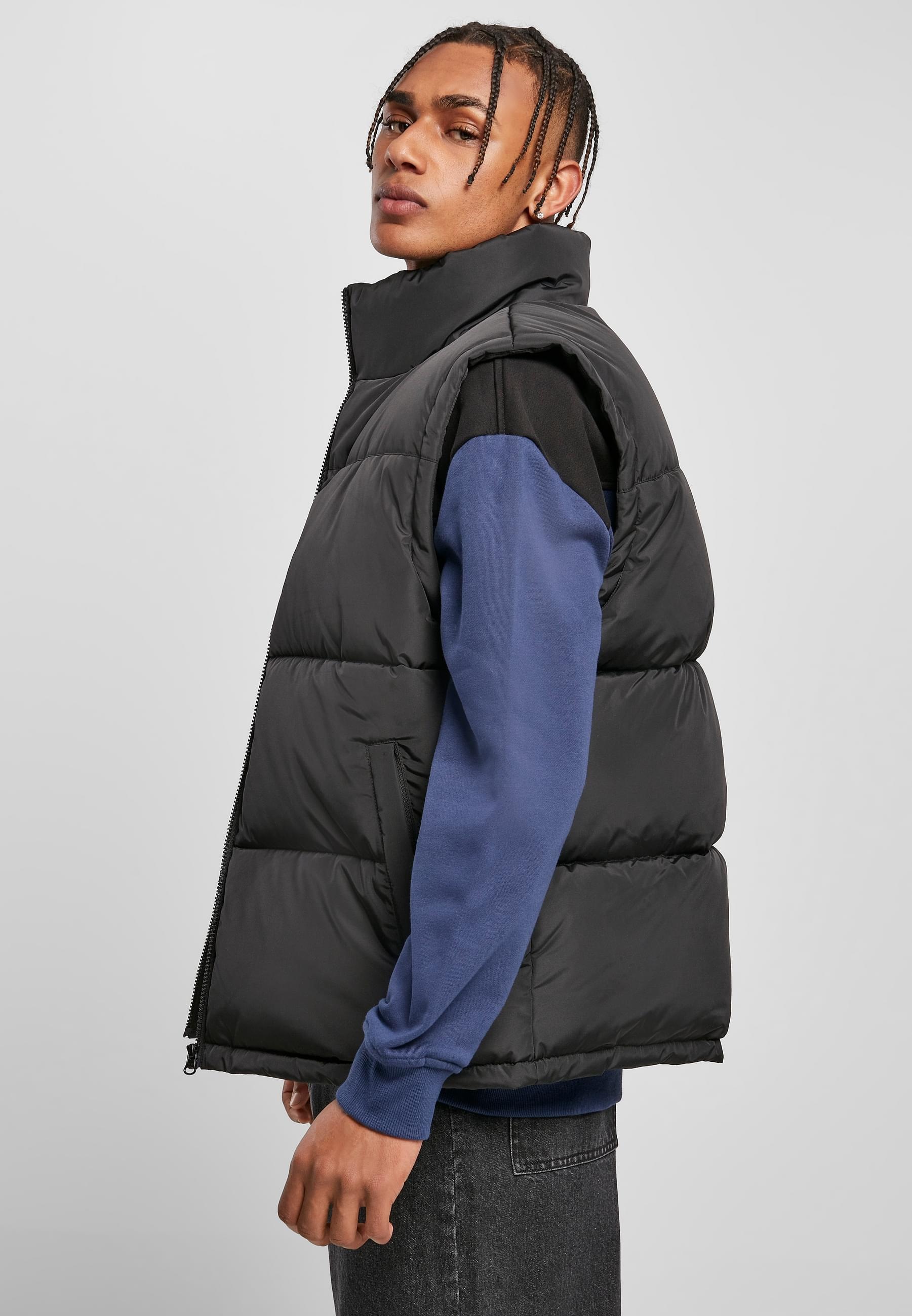 URBAN CLASSICS Jerseyweste »Urban Classics Herren Block Puffer Vest«, (1 tlg.)