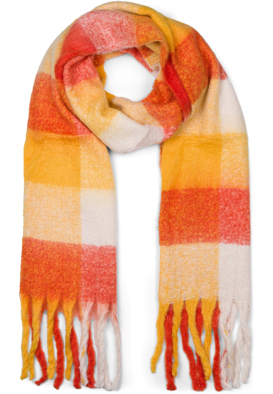styleBREAKER XXL-Schal "Karo Web Strickschal bunt" 1 Stk.
