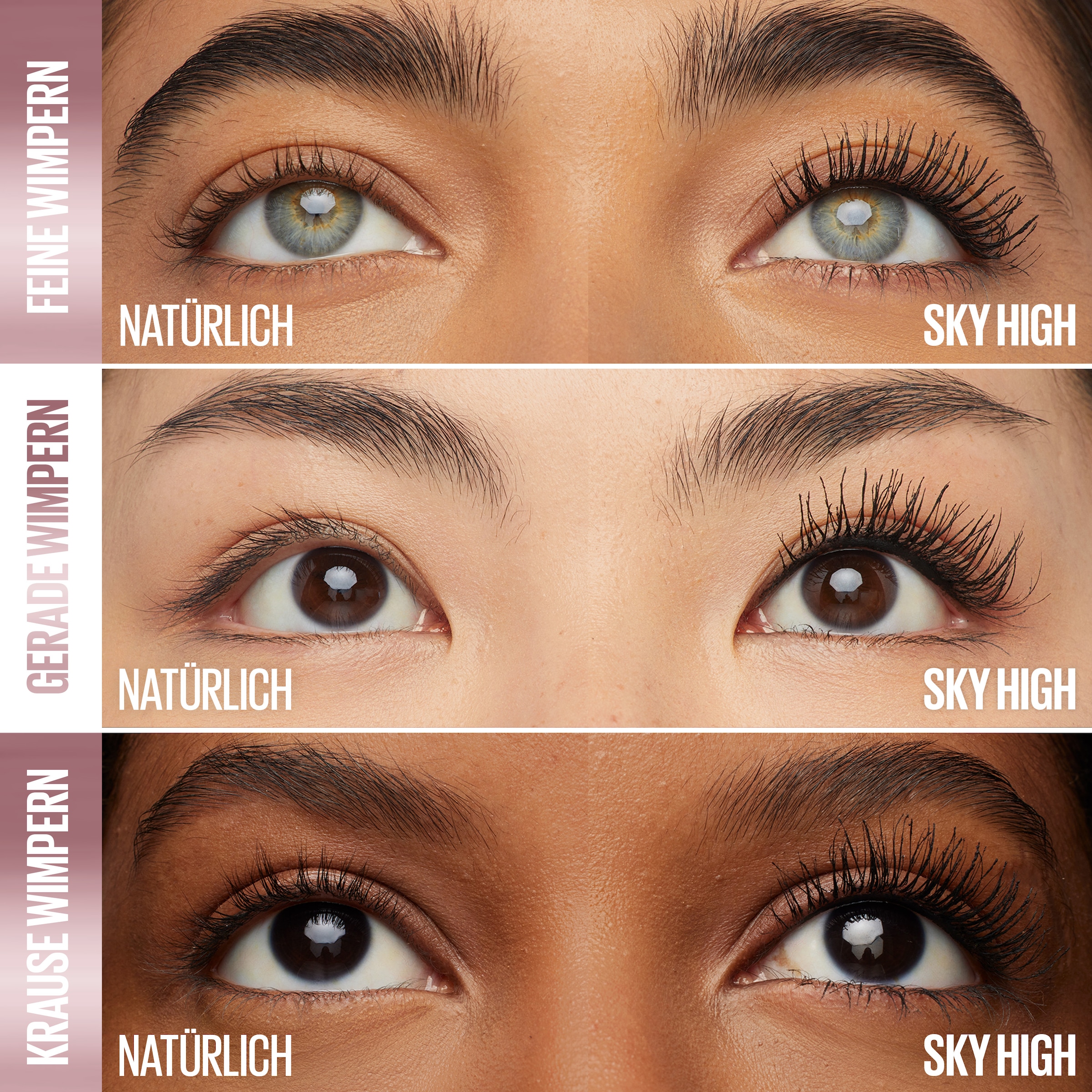 MAYBELLINE NEW YORK Mascara »LASH SENSATIONAL SKY HIGH« schafft volles Volumen und extreme Länge