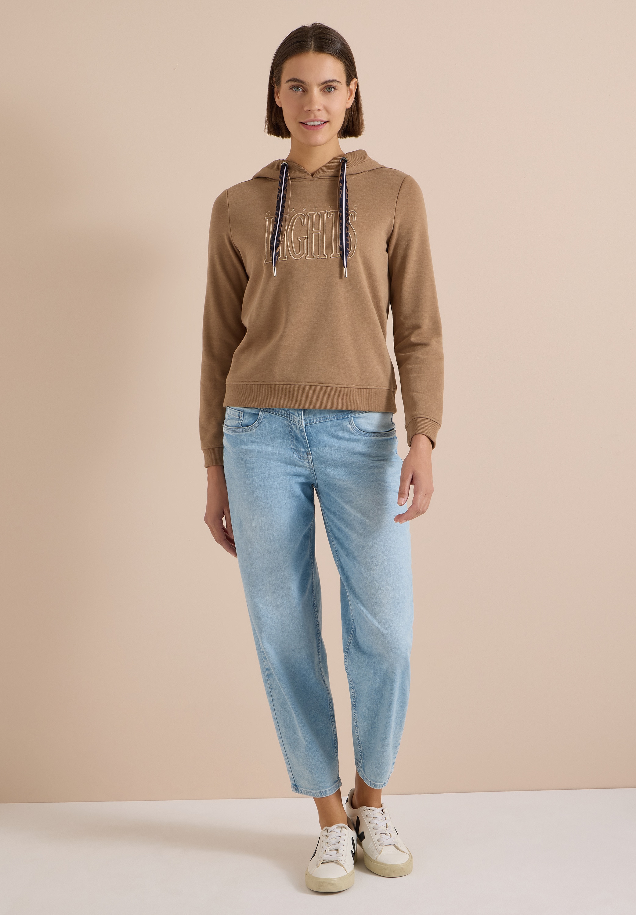 Cecil Sweatshirt , mit Rippstrick

