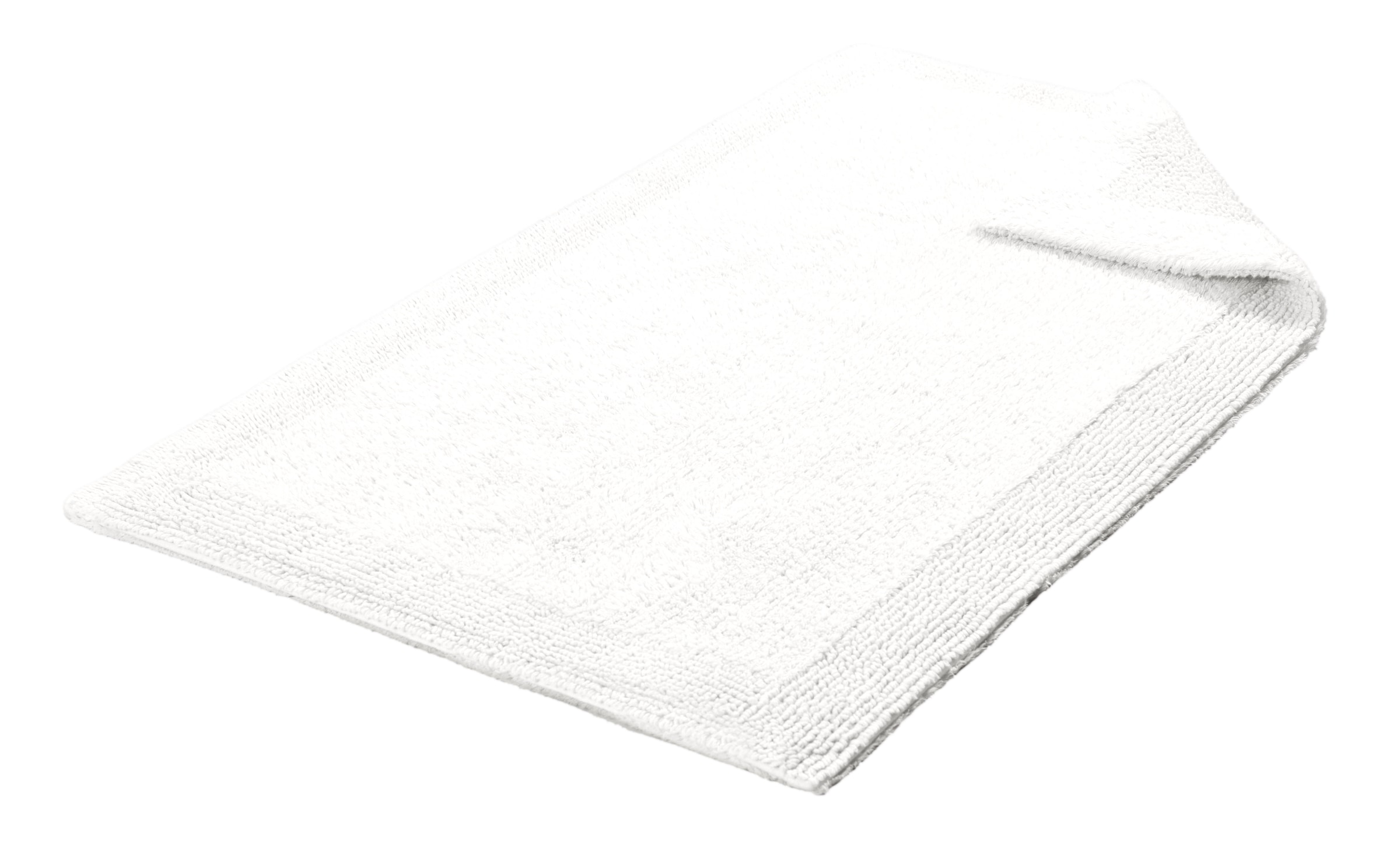 my home Badematte »Kapra, Badvorleger, Badezimmer Teppich« Höhe 14 mm beidseitig nutzbar | fußbodenheizungsgeeignet | strapazierfähig mit Bordüre, Badteppich, Badematte, Baumwolle