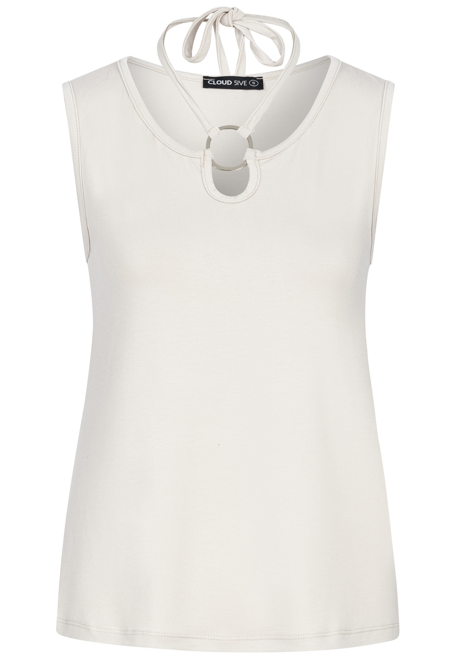CLOUD 5IVE Muskelshirt "CLOUD 5IVE Cloud 5ive Viscose Neckholder Top with Ring-Detail" 1 Stk.