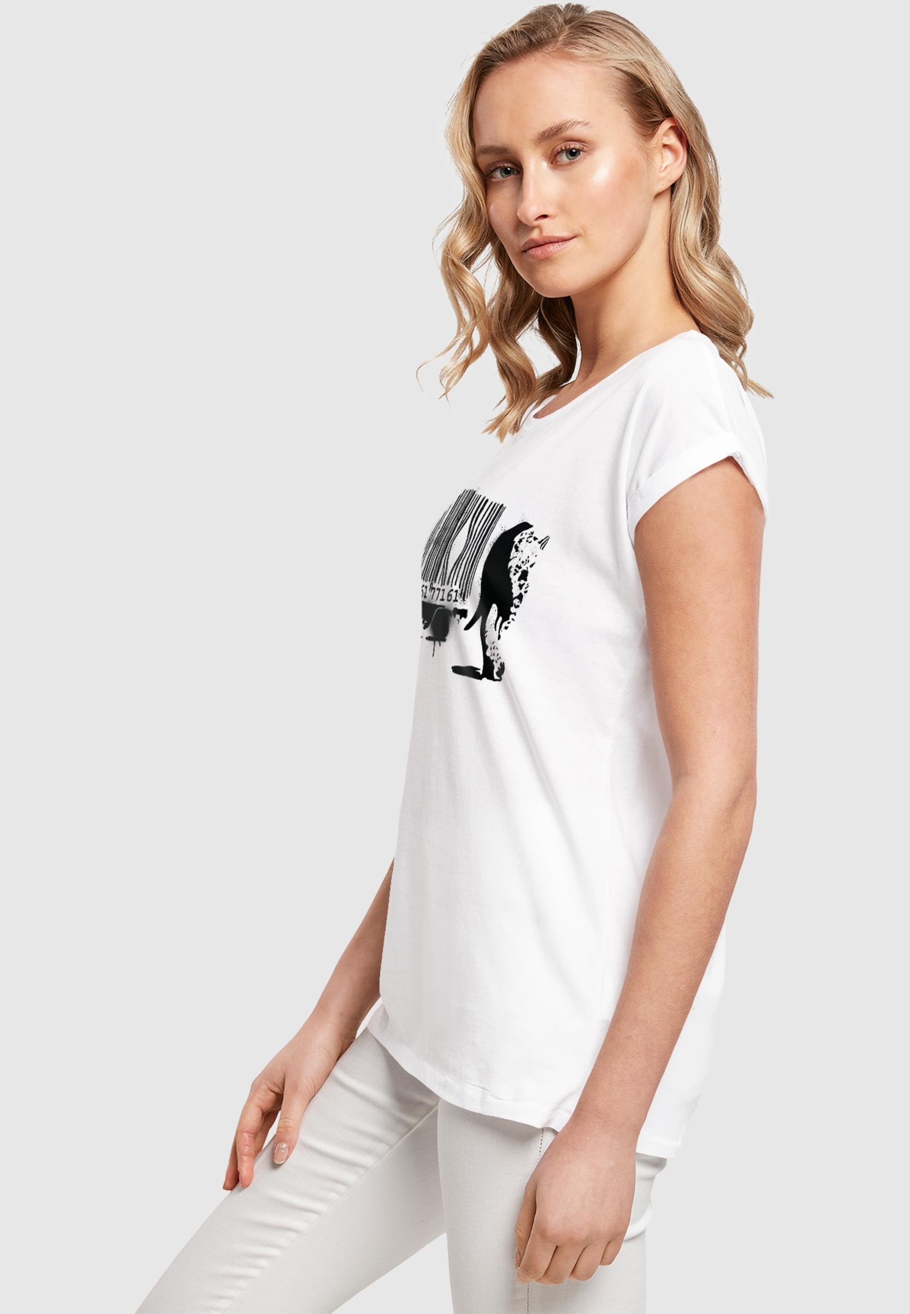 Merchcode T-Shirt »Merchcode Ladies Brandalised - Barcode Leopard Circle T-Shirt« 1 Stk. tlg.