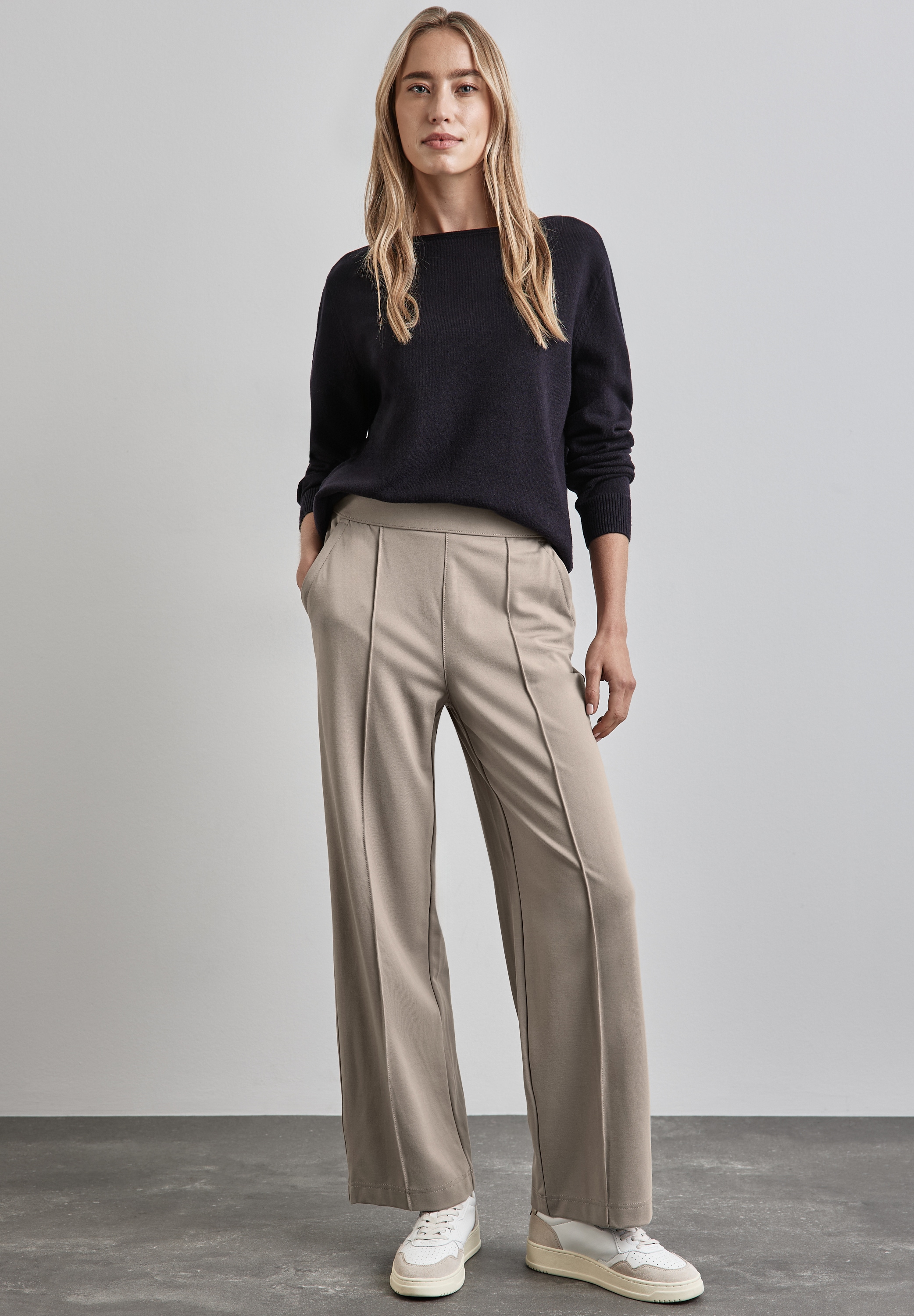 STREET ONE Stoffhose, High Waist