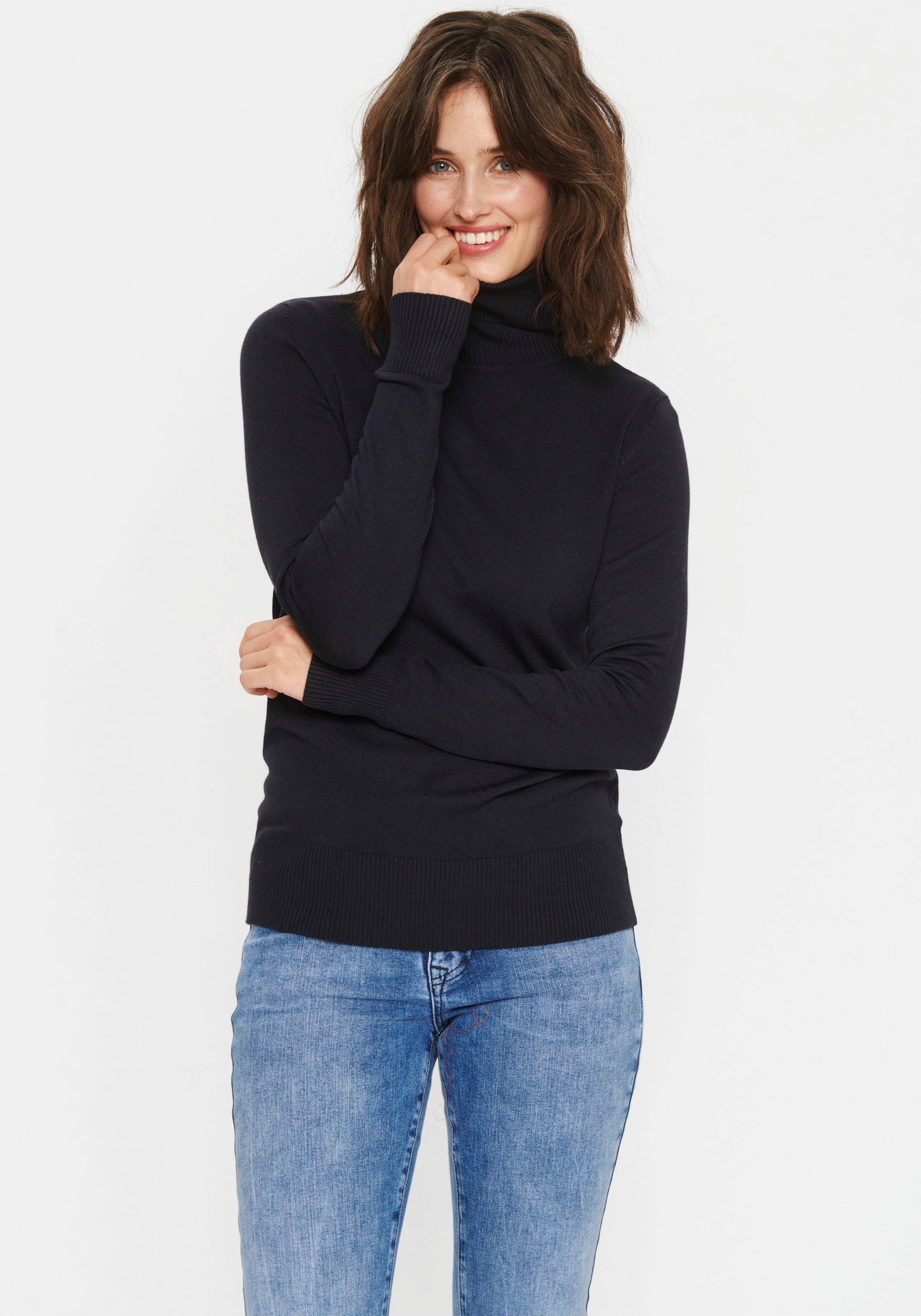 Saint Tropez Rollkragenpullover "MilaSZ J2046", mit Viskose günstig online kaufen