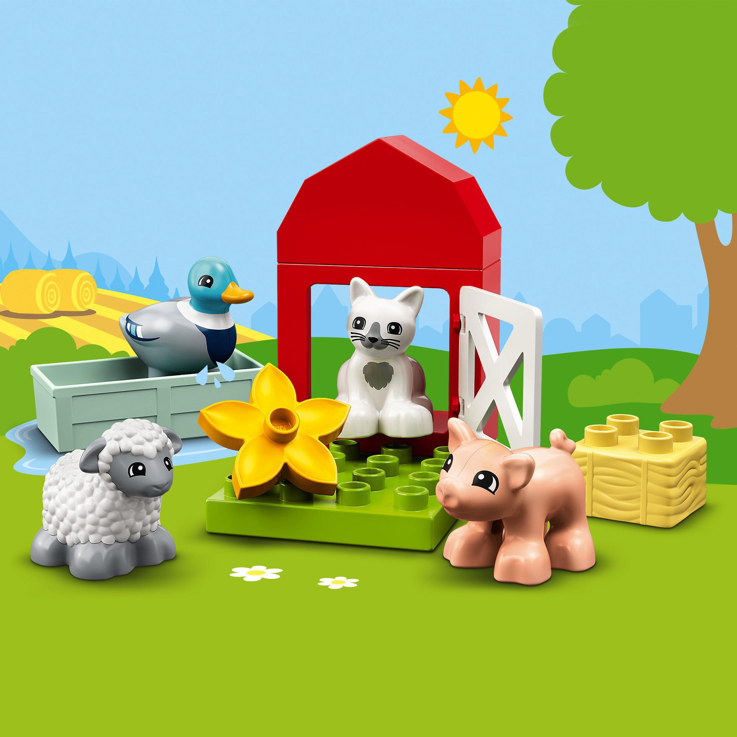LEGO® Konstruktionsspielsteine »Tierpflege auf dem Bauernhof (10949), LEGO® DUPLO® Town«, (11 St.), Made in Europe