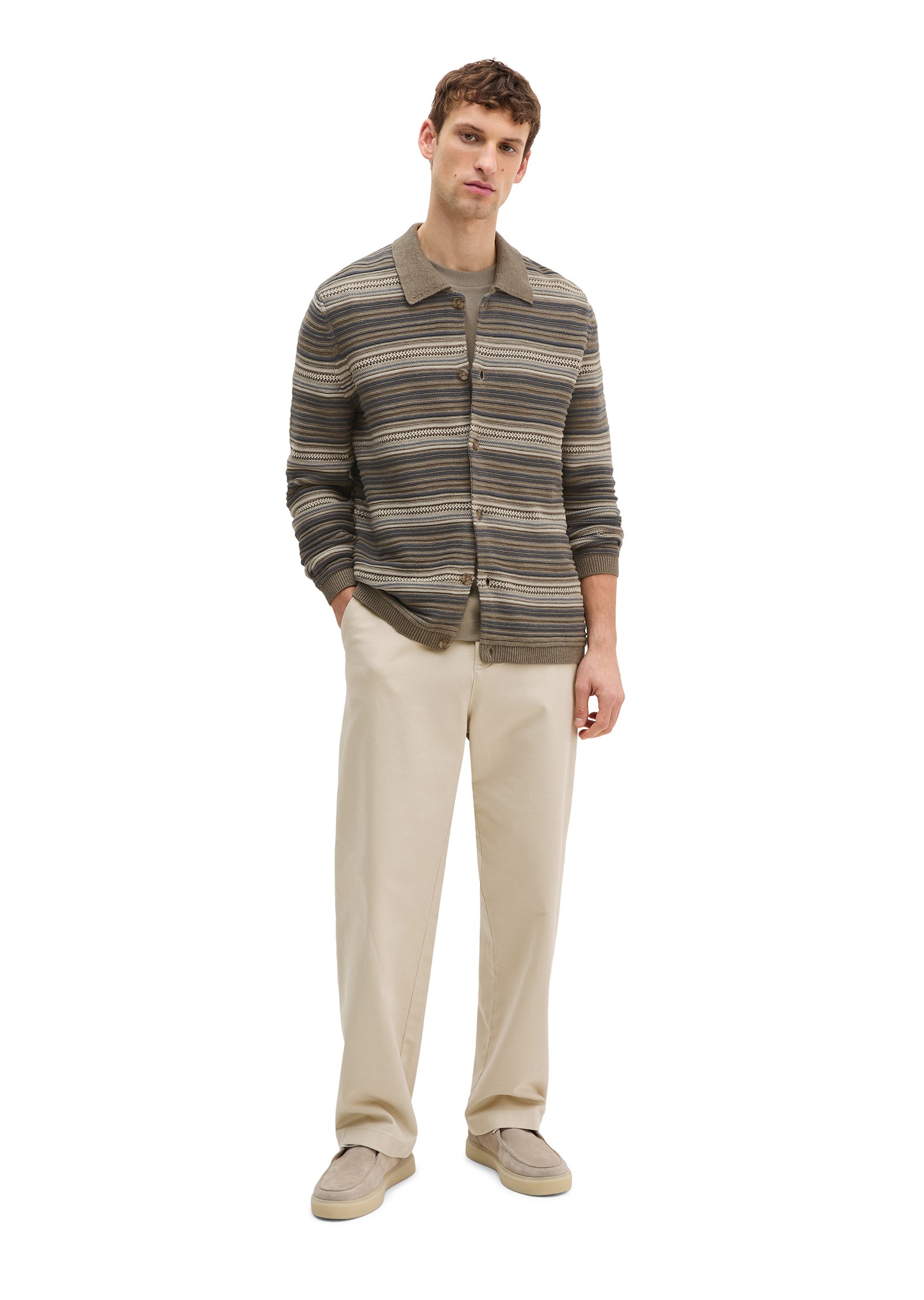 Marc O'Polo Cardigan »aus Bio-Baumwolle und Leinen«