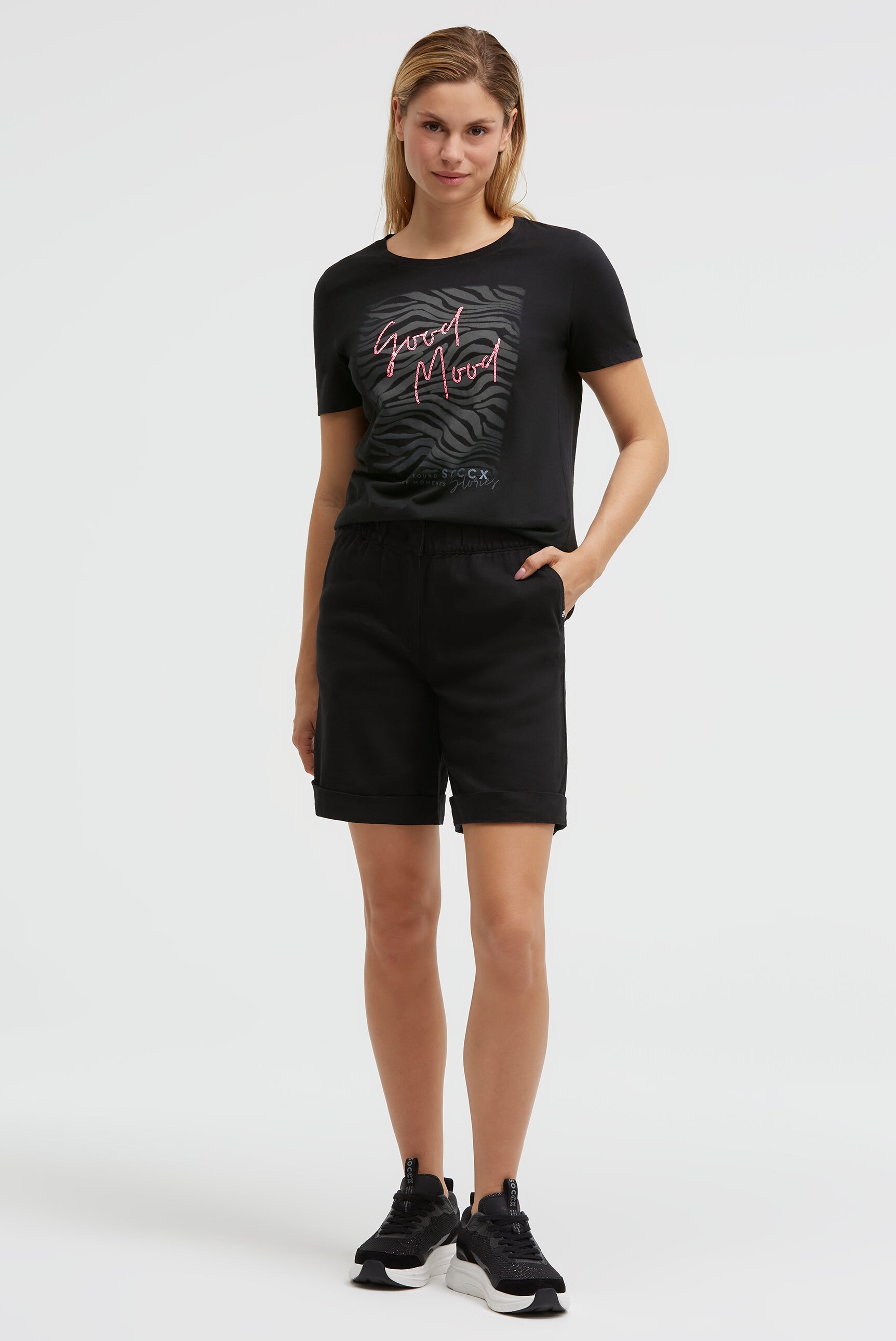 SOCCX Rundhalsshirt aus Baumwolle